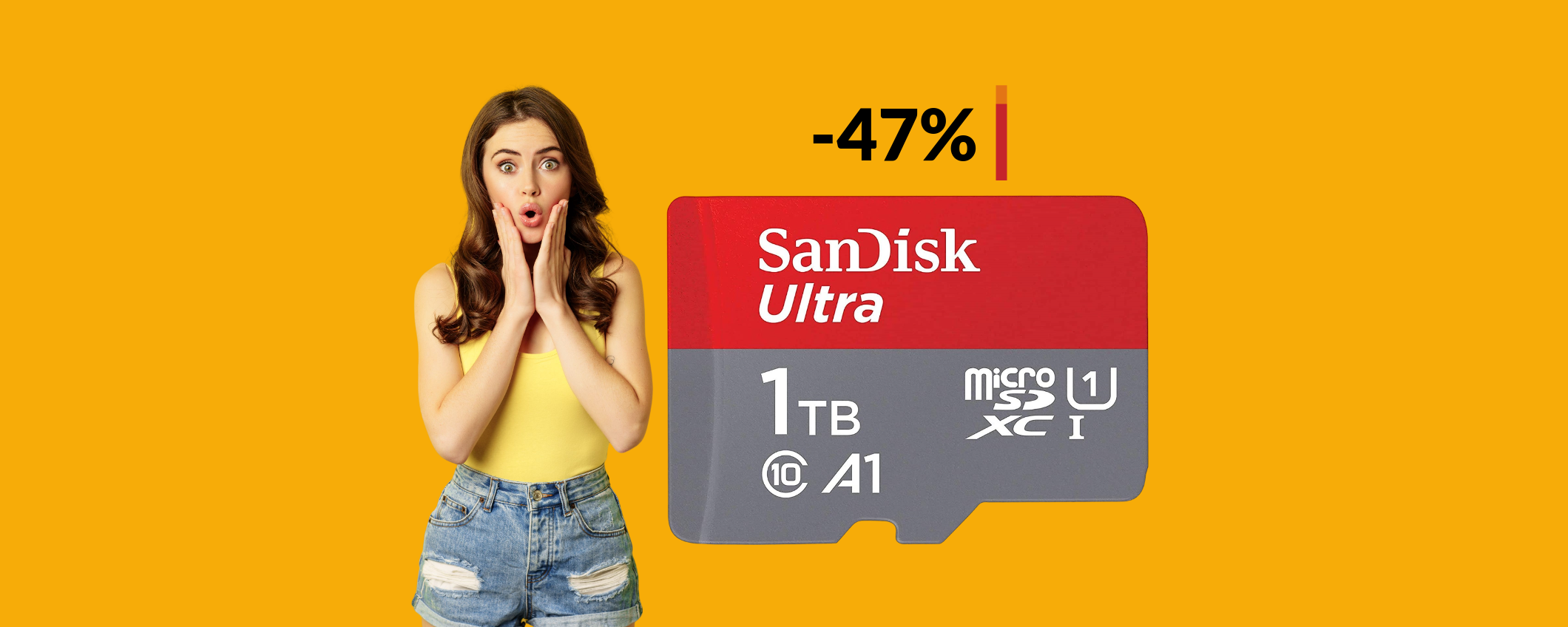 MicroSD SanDisk 1TB a quasi METÀ PREZZO: memoria INFINITA