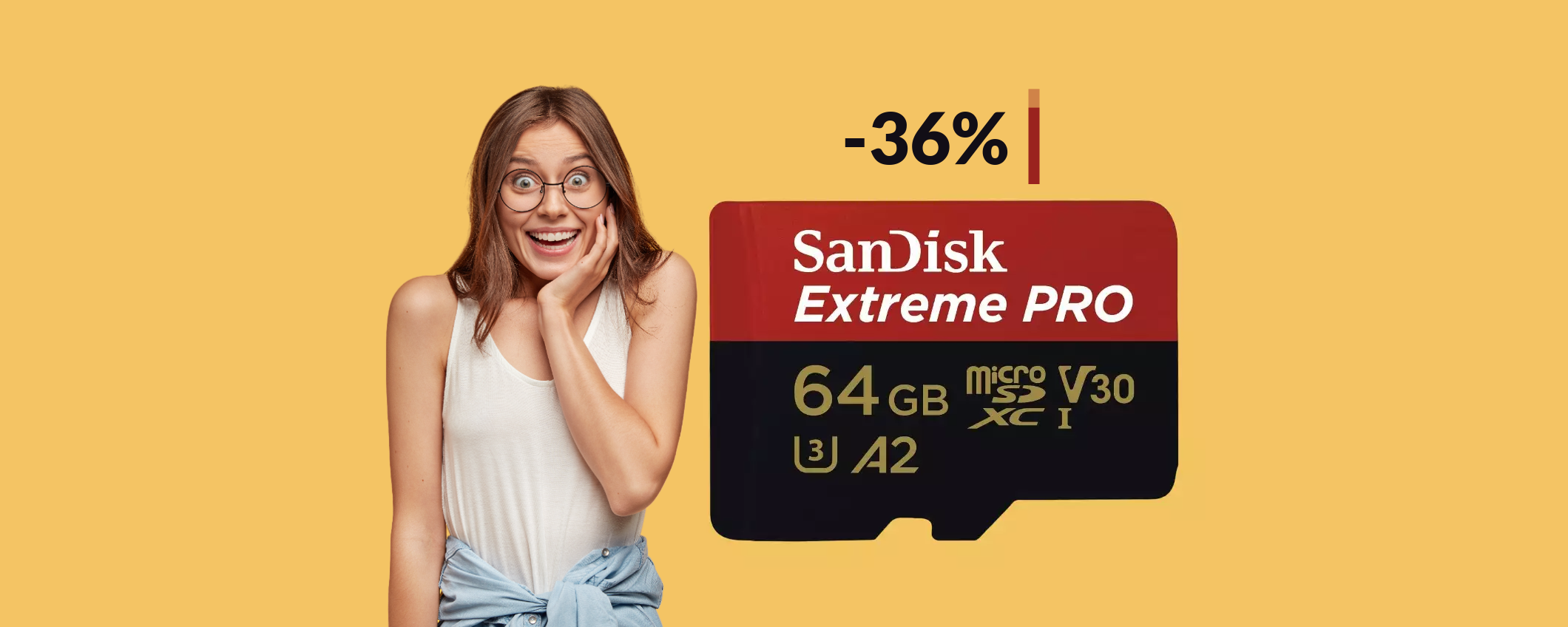 MicroSD SanDisk 64GB: bastano solo 21€ per questa BOMBA
