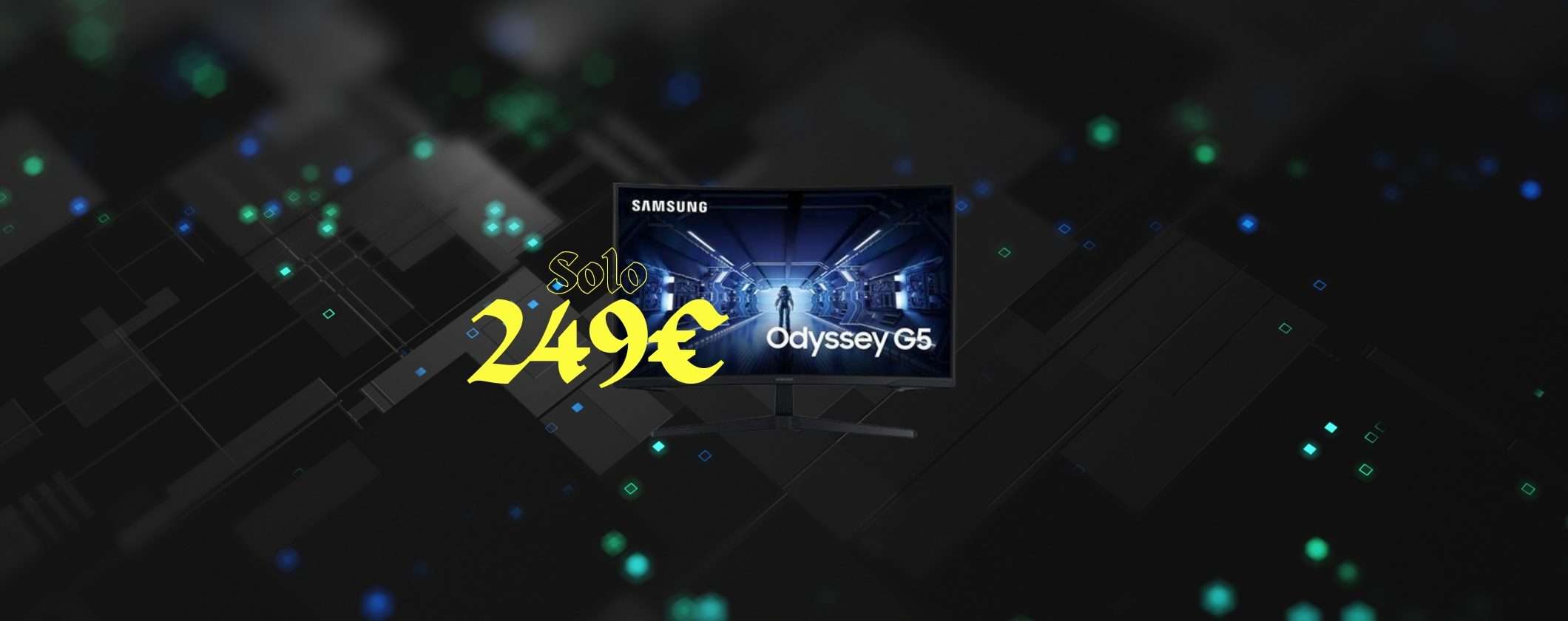 Monitor Gaming Odyssey G5 Curvo: 32