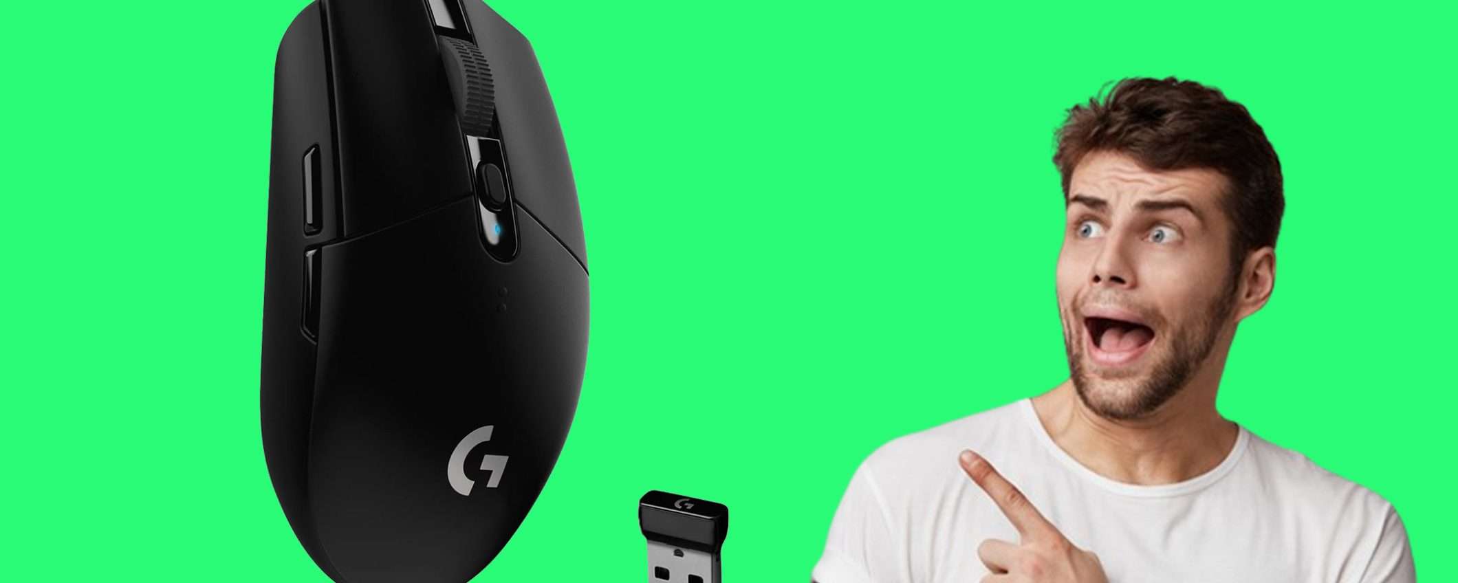 Mouse da gaming Logitech G305 Lightspeed in sconto TOP (-19%) Mouse da gaming Logitech G305 Lightspeed in sconto TOP (-19%)