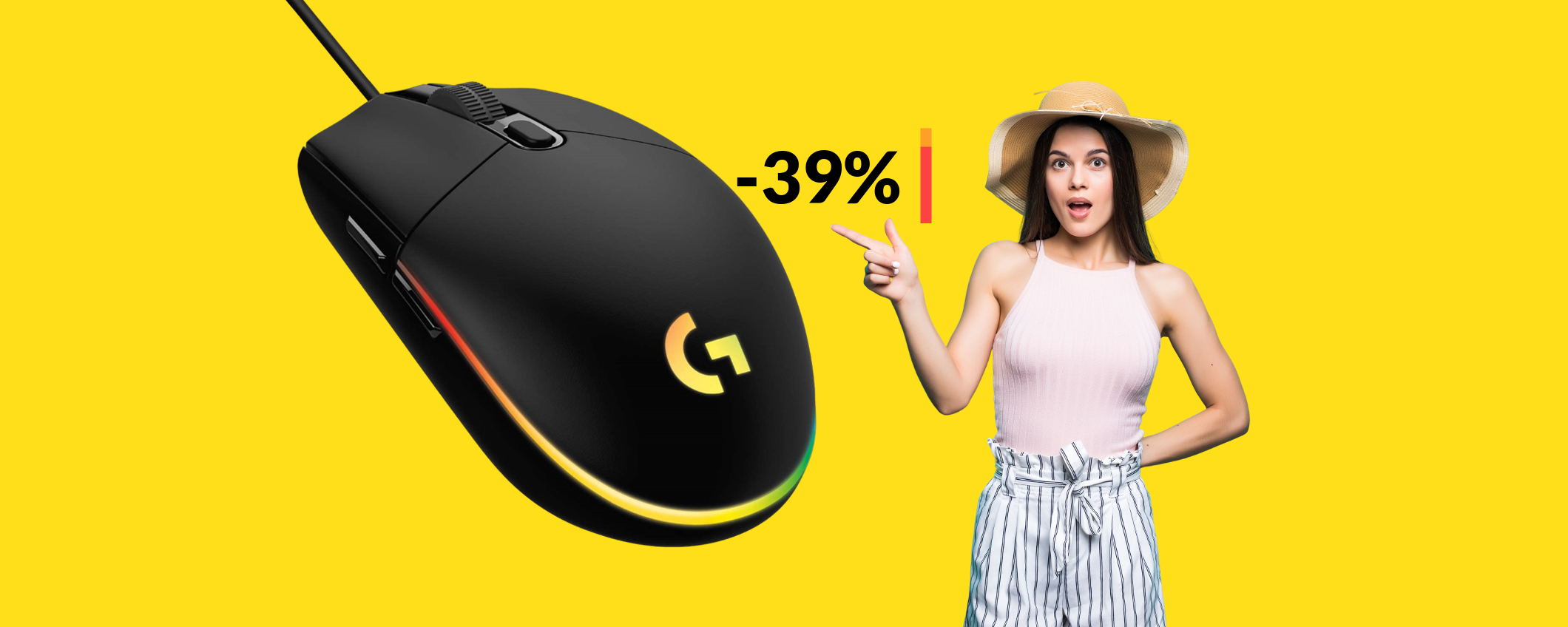 Mouse gaming Logitech: con questo MEGA SCONTO bastano 24€