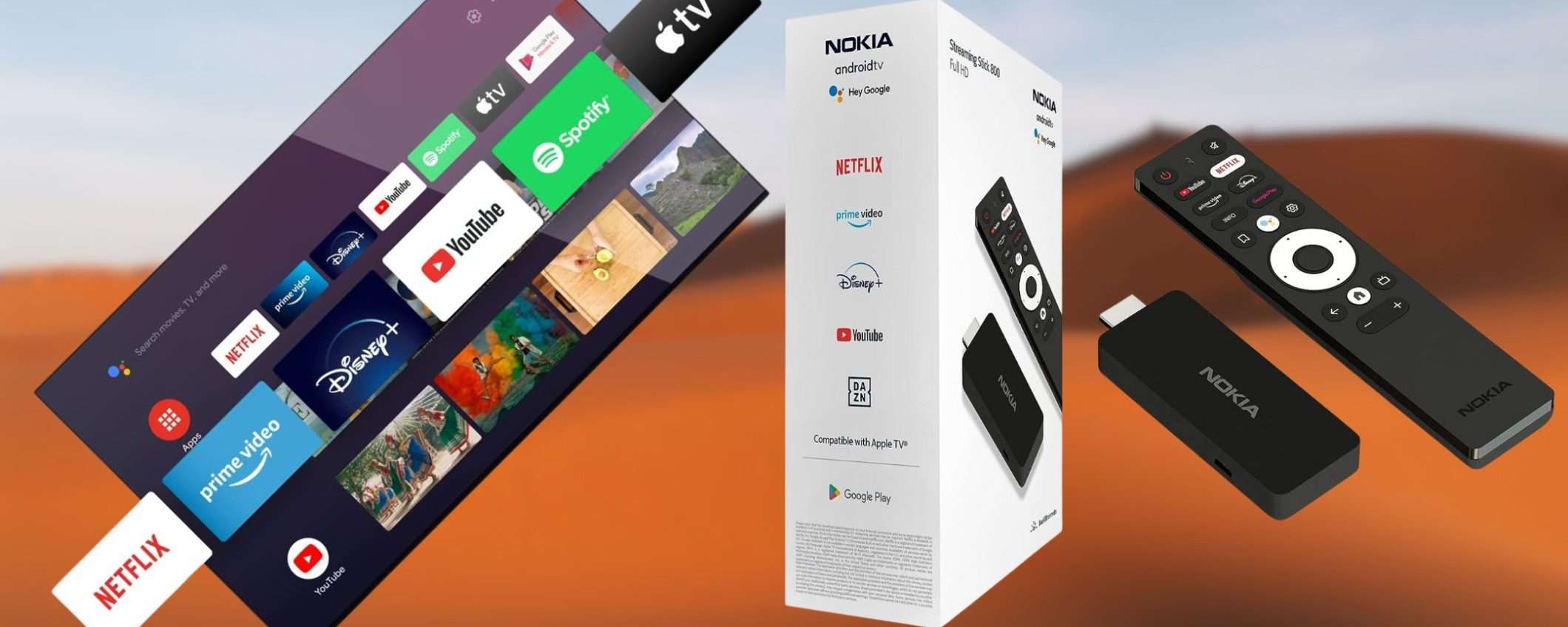 Nokia Streaming Stick 800 è PAZZESCO: smart TV Android e Chromecast con 32€ Nokia Streaming Stick 800 è PAZZESCO: smart TV Android e Chromecast con 32€