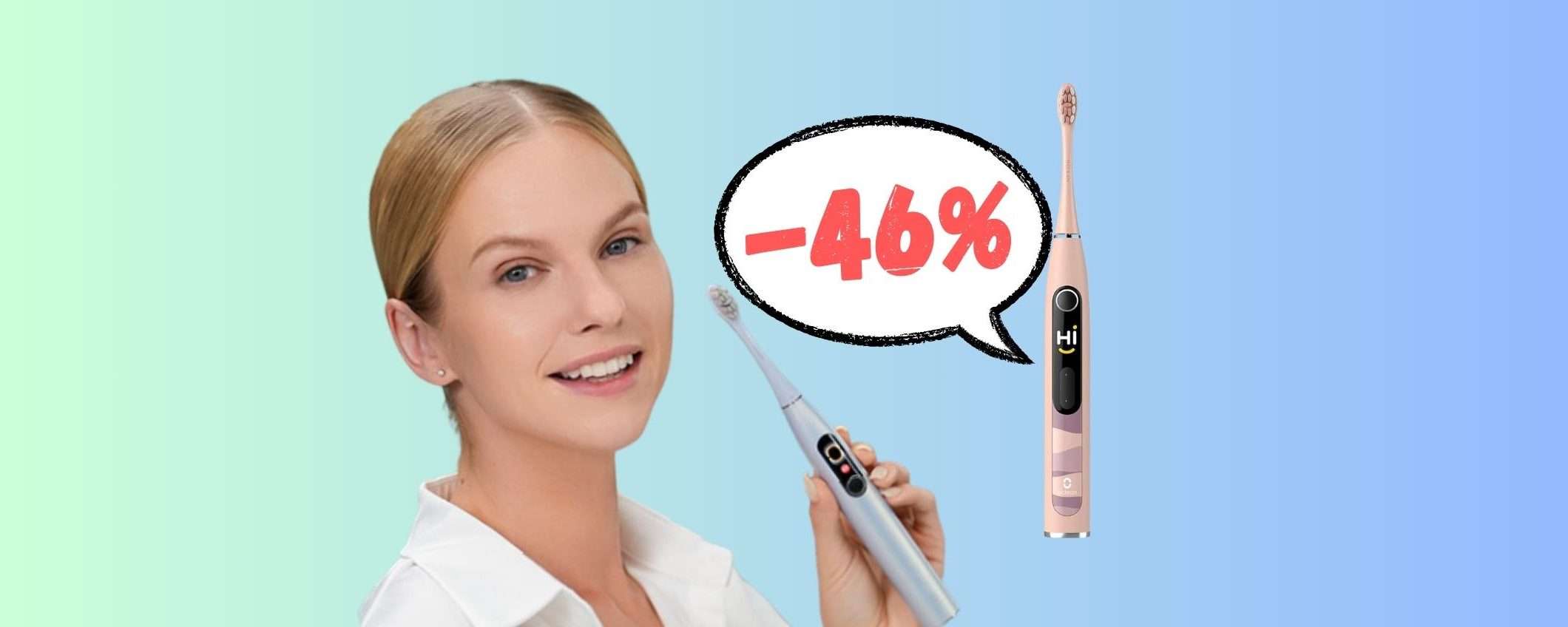 Oclean X10: spazzolino elettrico sonico a PREZZO SHOCK (-46%) Oclean X10: spazzolino elettrico sonico a PREZZO SHOCK (-46%)