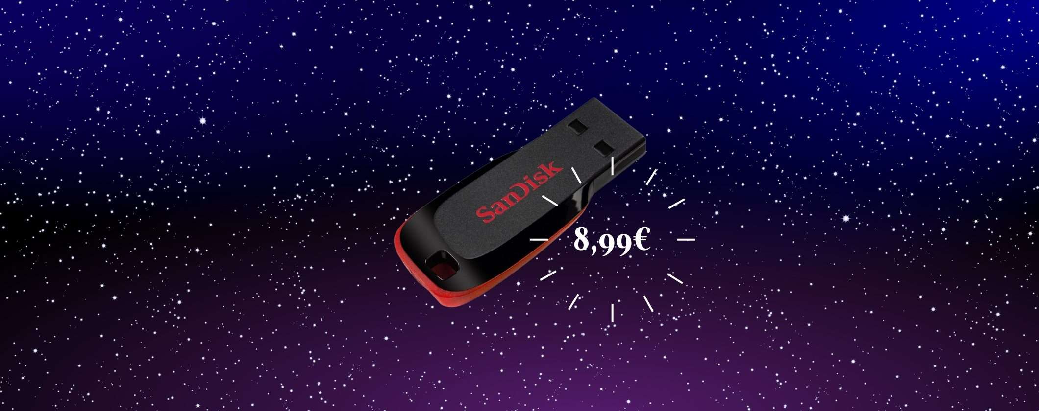 Pen Drive SanDisk USB-A a soli 8,99€ su Unieuro Pen Drive SanDisk USB-A a soli 8,99€ su Unieuro