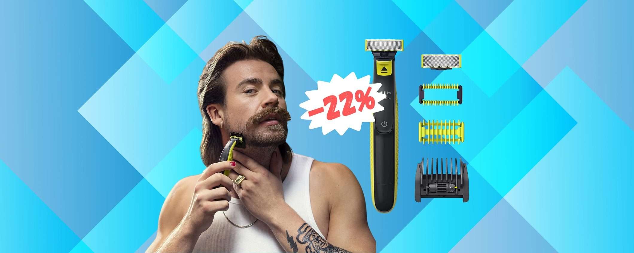Philips OneBlade Face & Body con 2 lame a PREZZO HOT (-22%) Philips OneBlade Face & Body con 2 lame a PREZZO HOT (-22%)