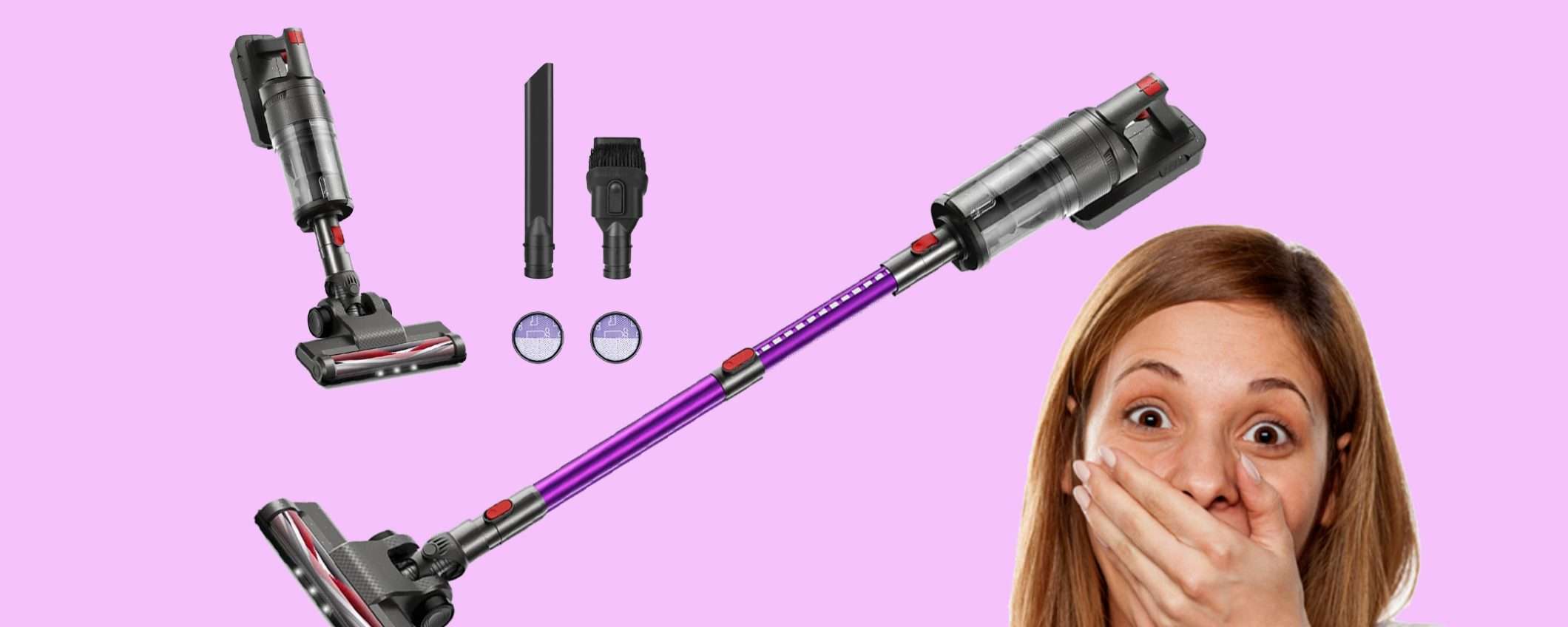 Potentissimo aspirapolvere senza fili 4 in 1: offerta TOP di Amazon Potentissimo aspirapolvere senza fili 4 in 1: offerta TOP di Amazon
