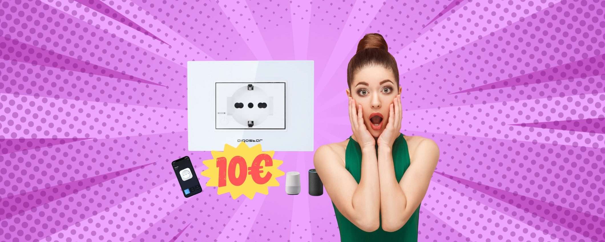 Presa a muro smart Aigostar: non si vede ma è WiFi (-45%) Presa a muro smart Aigostar: non si vede ma è WiFi (-45%)