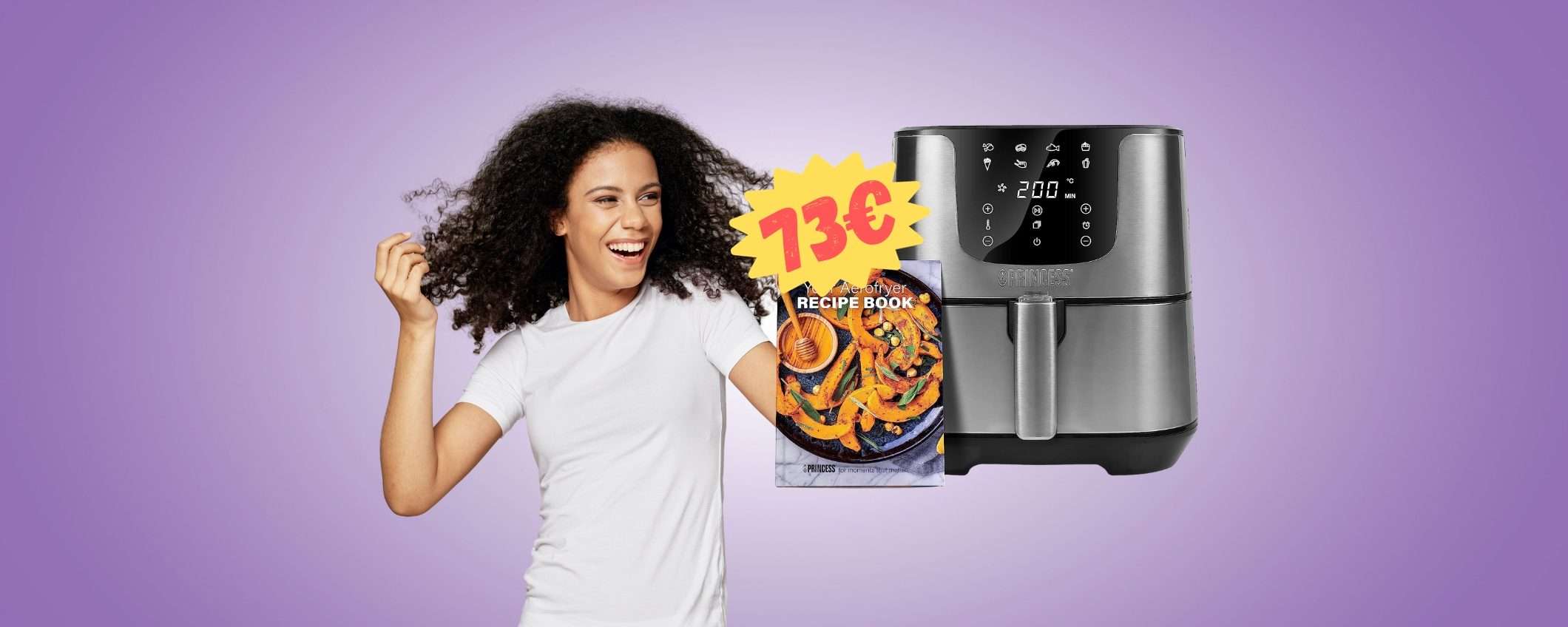 Princess Deluxe XXL: la friggitrice ad aria che vogliono tutti a 73€ Princess Deluxe XXL: la friggitrice ad aria che vogliono tutti a 73€