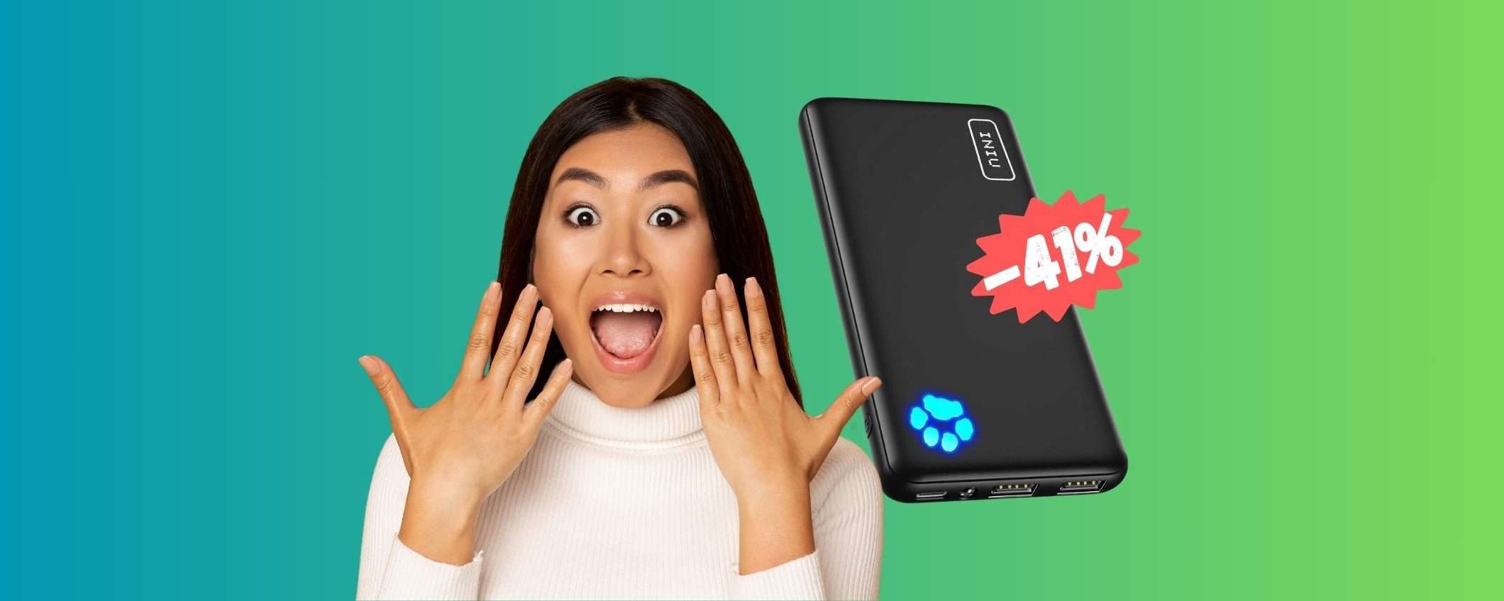 Questo power bank è ultra sottile ma potentissimo, ora è tuo a 19€ Questo power bank è ultra sottile ma potentissimo, ora è tuo a 19€