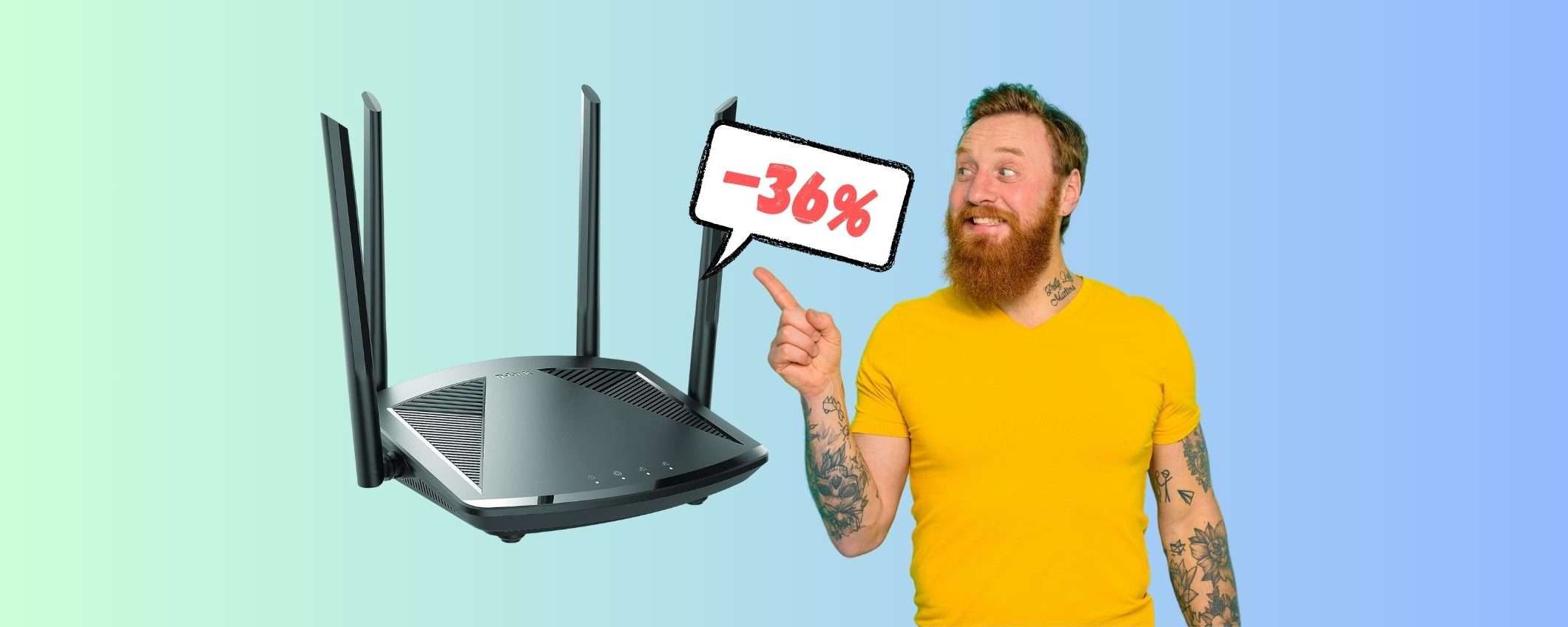 Router Mesh WiFi 6 D-Link: internet VELOCE a MENO di 30€