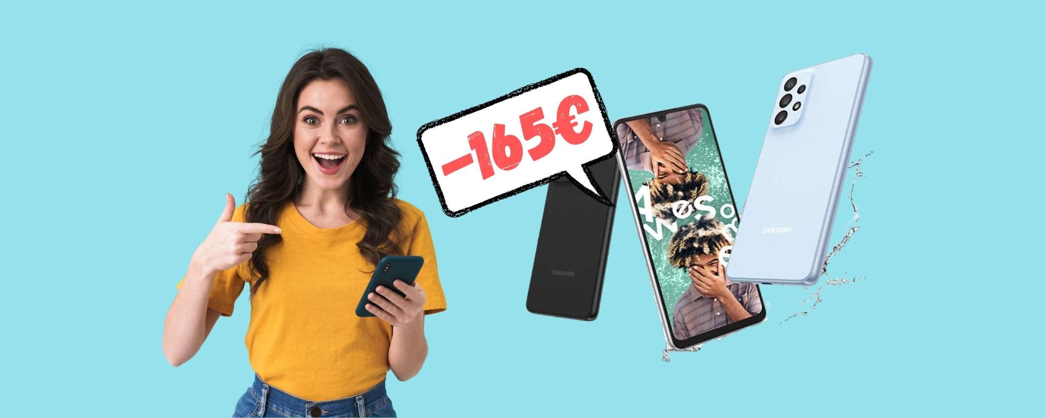 Samsung Galaxy A33 5G in SCONTO di 165€ su Amazon, WOW Samsung Galaxy A33 5G in SCONTO di 165€ su Amazon, WOW
