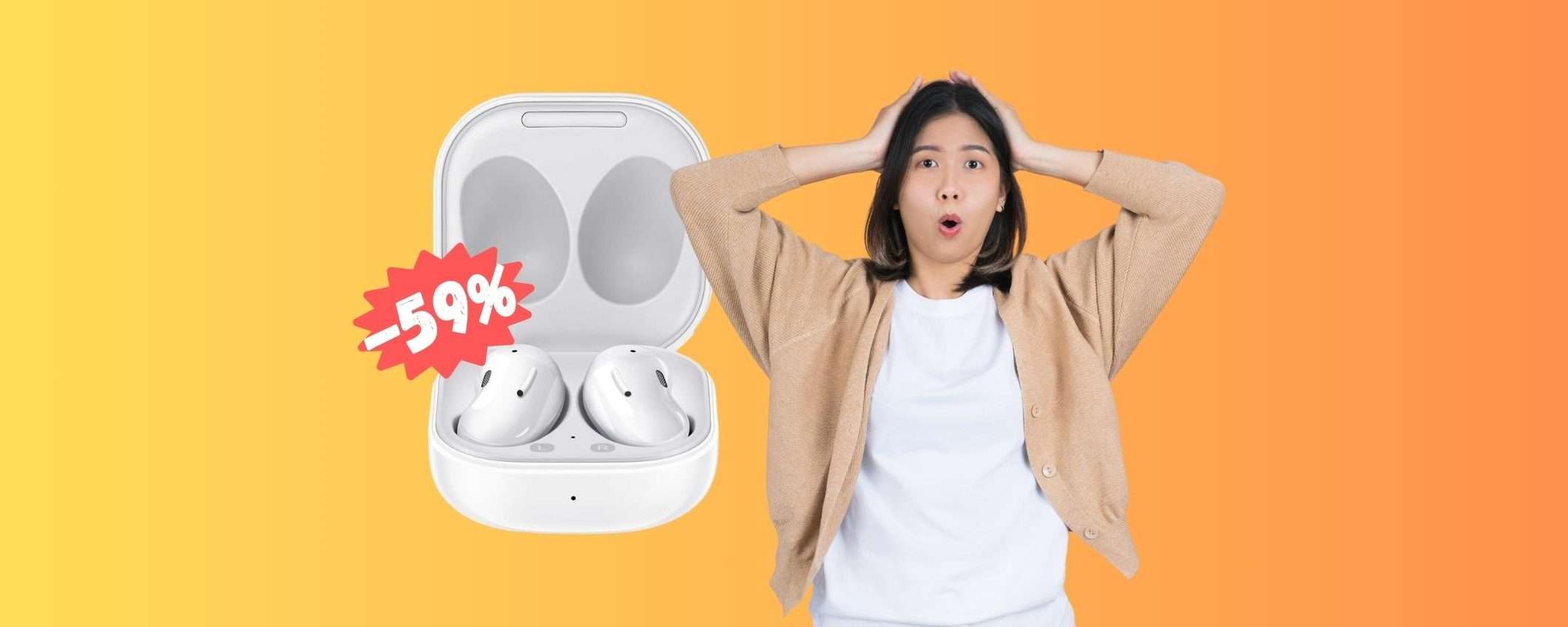 Samsung Galaxy Buds Live in SCONTO del 59%: BOMBA Amazon Samsung Galaxy Buds Live in SCONTO del 59%: BOMBA Amazon