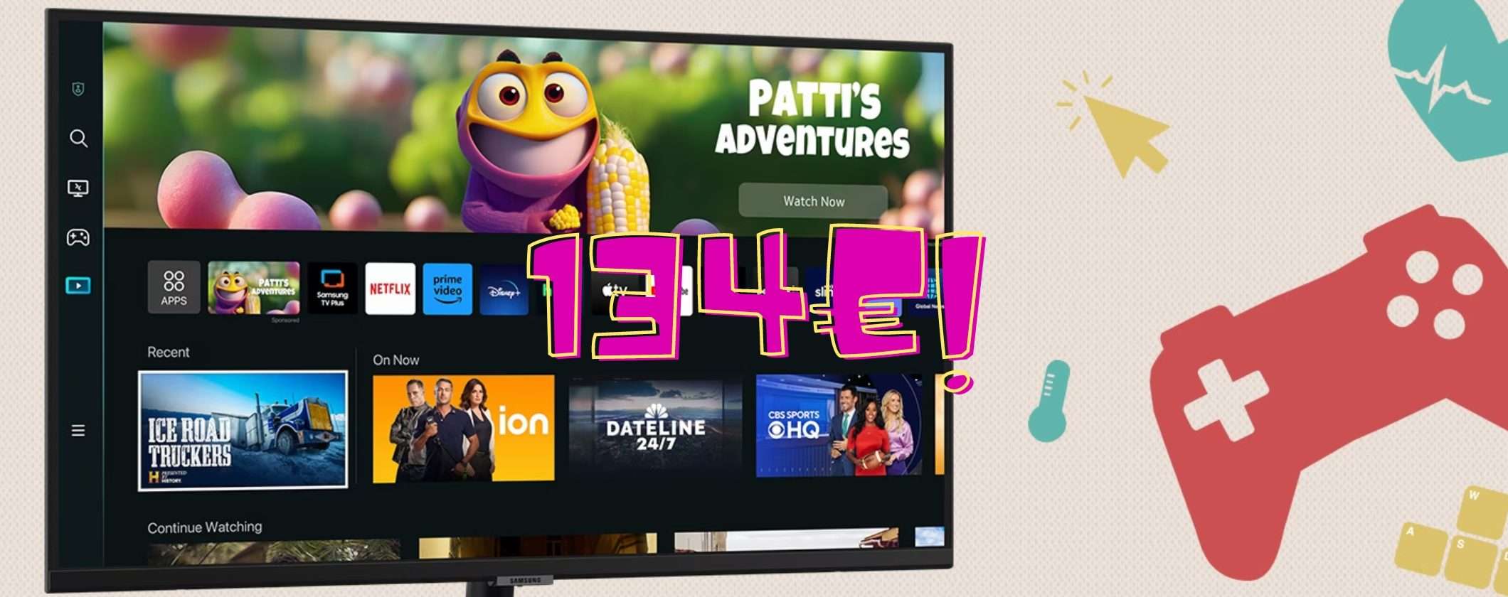 Samsung Smart Monitor M5: oggi è tuo a soli 134€, scopri come Samsung Smart Monitor M5: oggi è tuo a soli 134€, scopri come