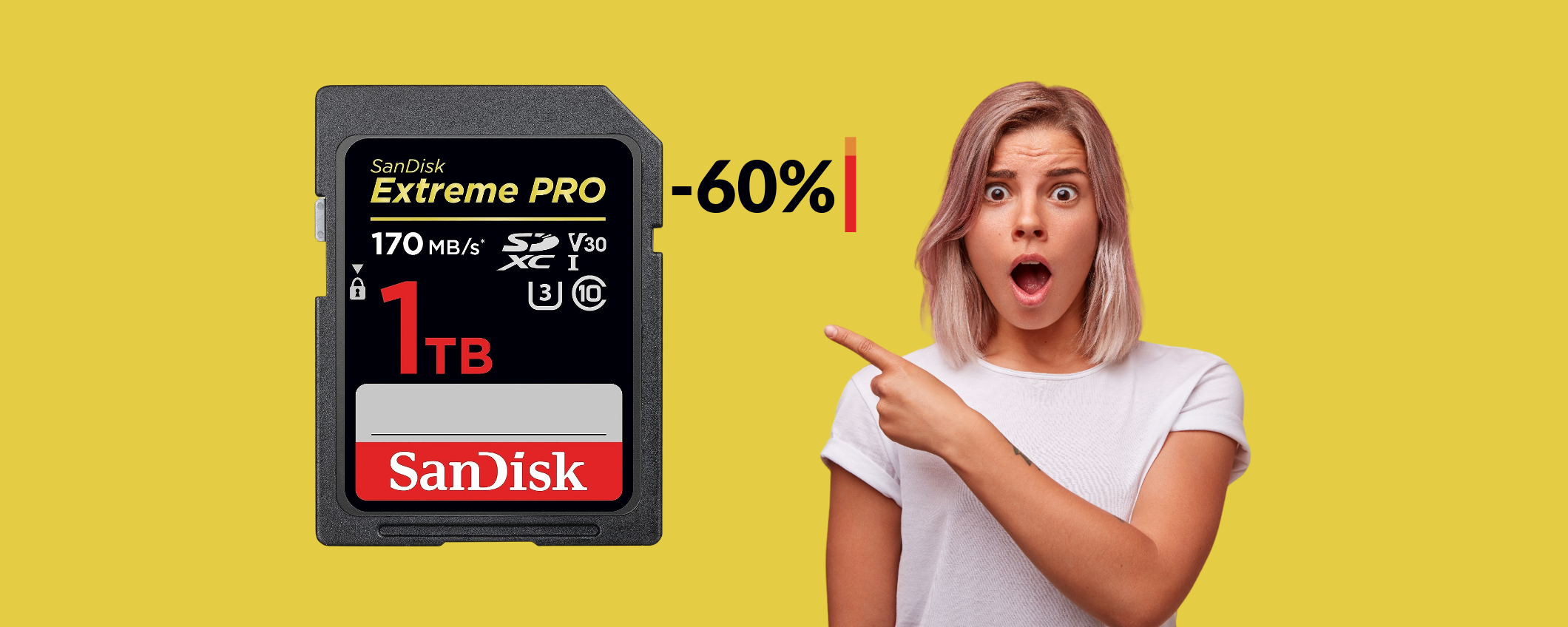 Scheda SD 1TB: SanDisk ti offre il TOP a meno di metà prezzo
