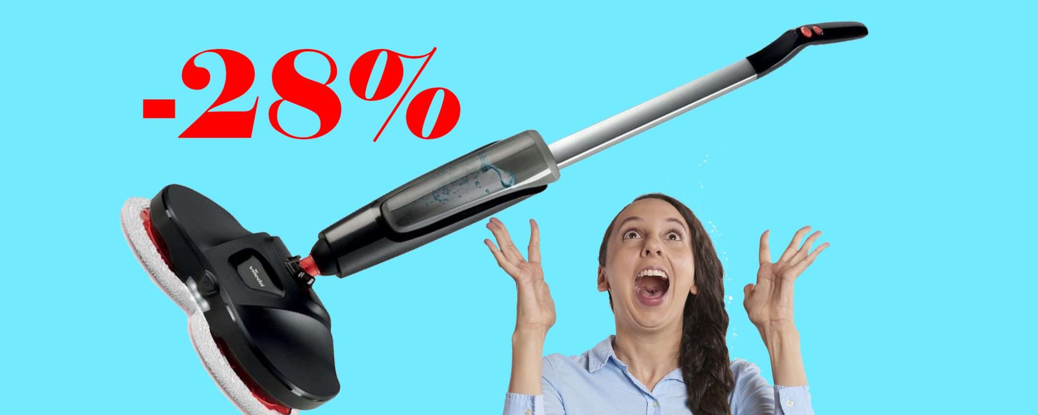 Sistema lavapavimenti elettrico Vileda Looper: sconto SUPER Sistema lavapavimenti elettrico Vileda Looper: sconto SUPER