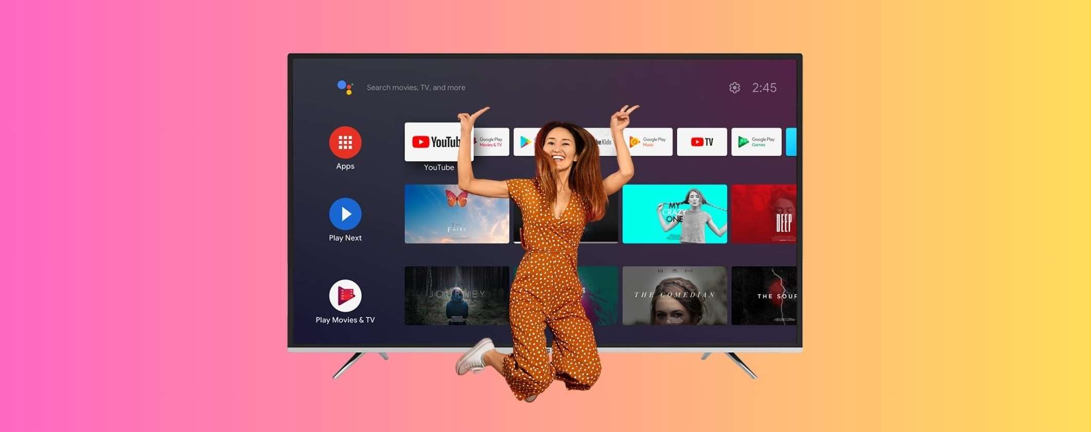 Smart TV 4K con Android TV 65