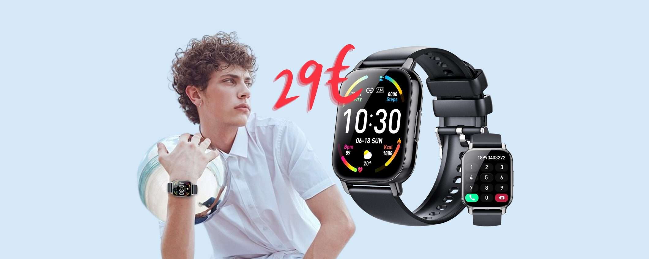 Smartwatch PAZZESCO: risponde alle chiamate e ha 112 profili sport Smartwatch PAZZESCO: risponde alle chiamate e ha 112 profili sport