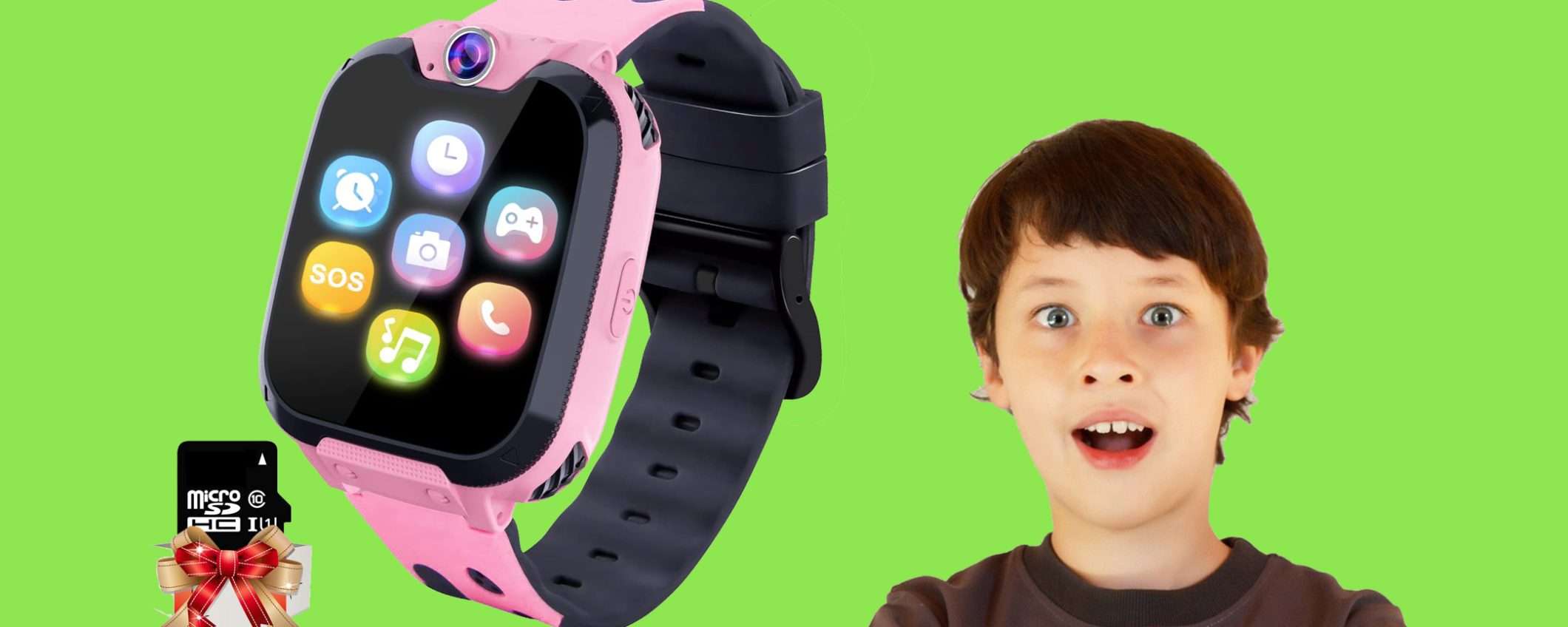 Smartwatch per bambini con fotocamera: sconto FOLLE del 37% Smartwatch per bambini con fotocamera: sconto FOLLE del 37%