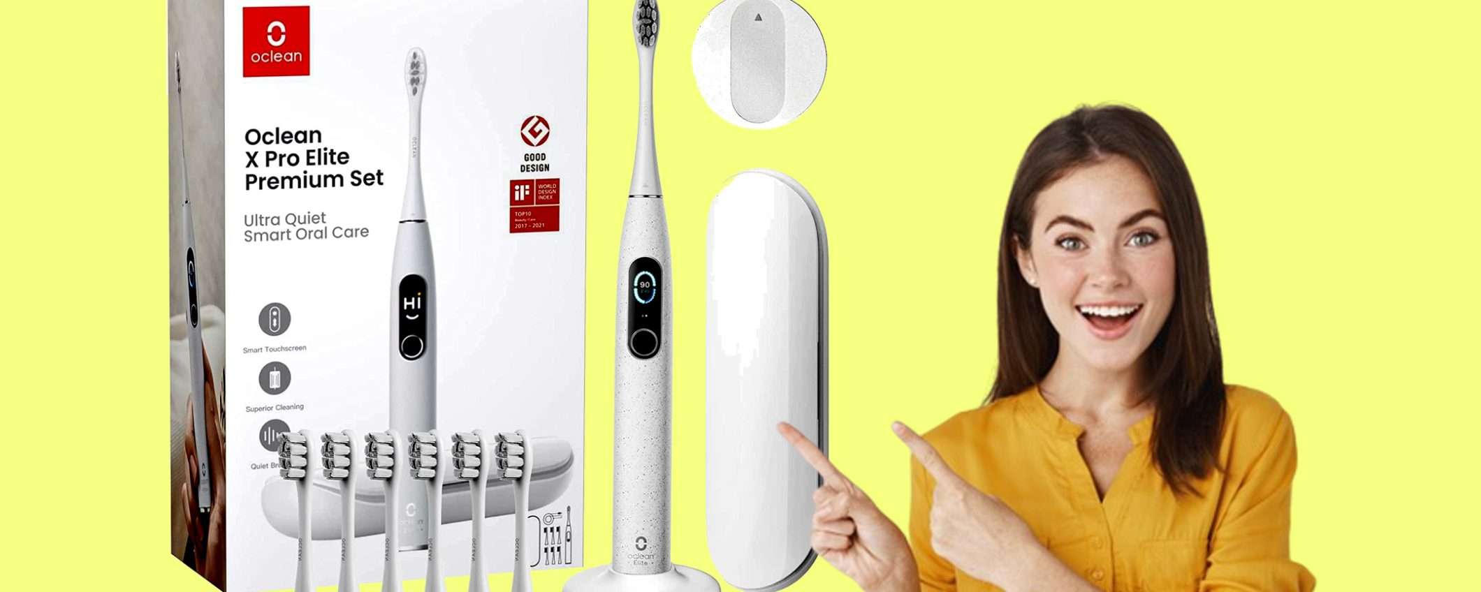Spazzolino elettrico Oclean X Pro Elite in SUPER sconto del 40% Spazzolino elettrico Oclean X Pro Elite in SUPER sconto del 40%