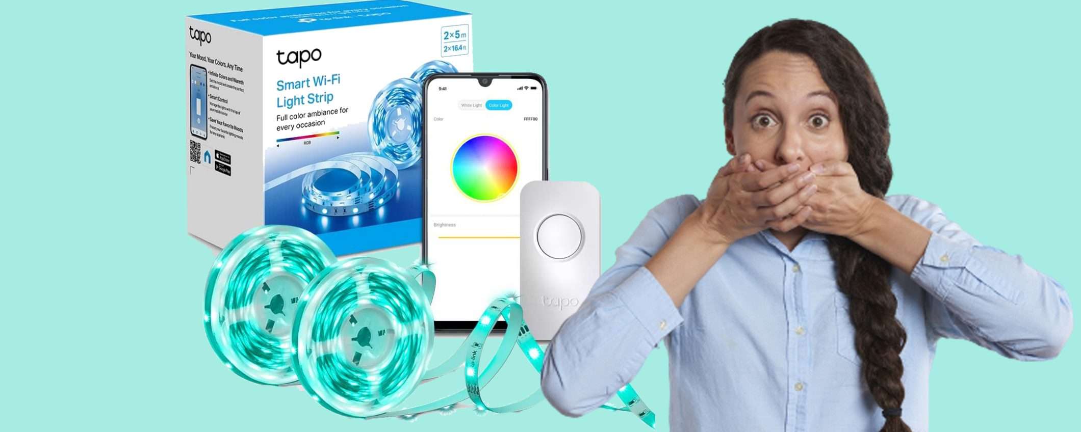 Strisce LED TP-Link Tapo L900 Smart (5mx2) con Alexa in offerta Strisce LED TP-Link Tapo L900 Smart (5mx2) con Alexa in offerta
