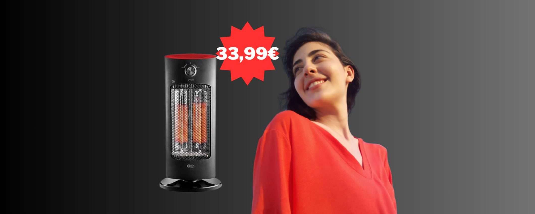 Questa stufa in fibra di carbonio è in offerta a 33,99 euro da MediaWorld Questa stufa in fibra di carbonio è in offerta a 33,99 euro da MediaWorld