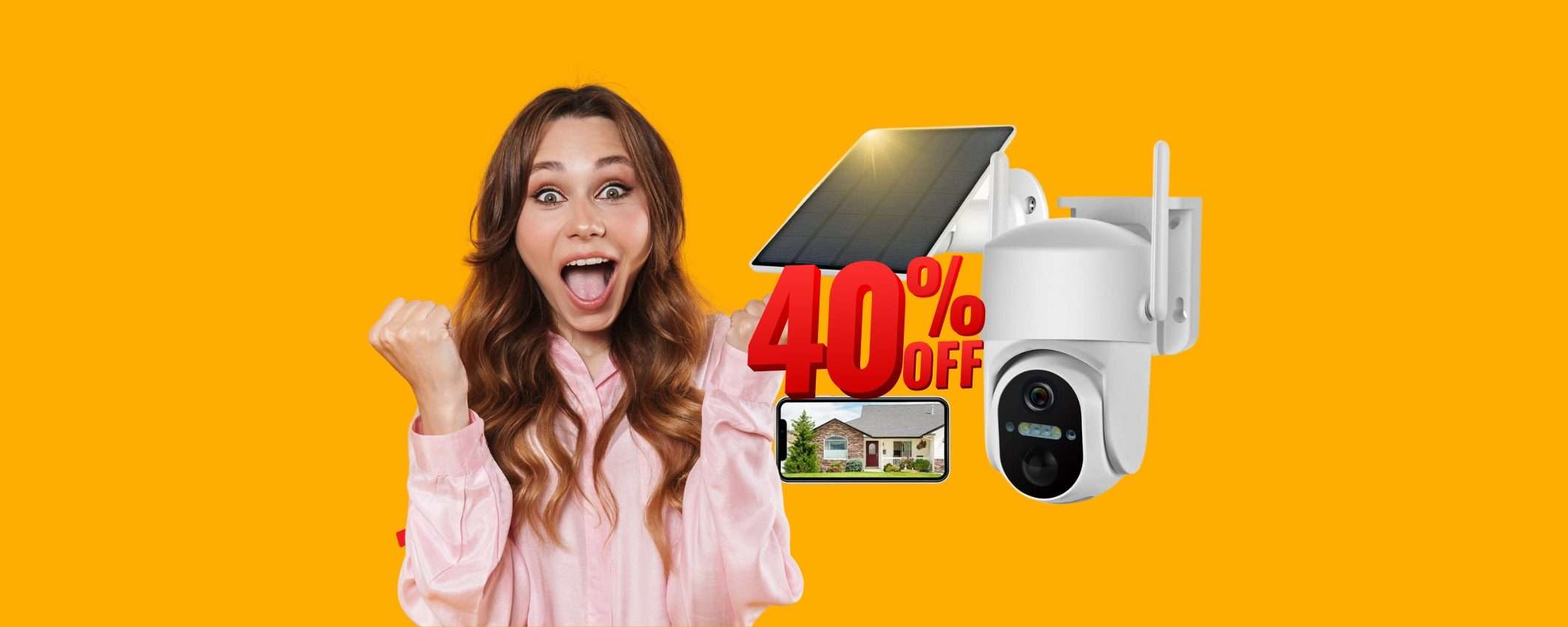 SUPER SCONTO sulla videocamera di sorveglianza WiFi (-40%) SUPER SCONTO sulla videocamera di sorveglianza WiFi (-40%)