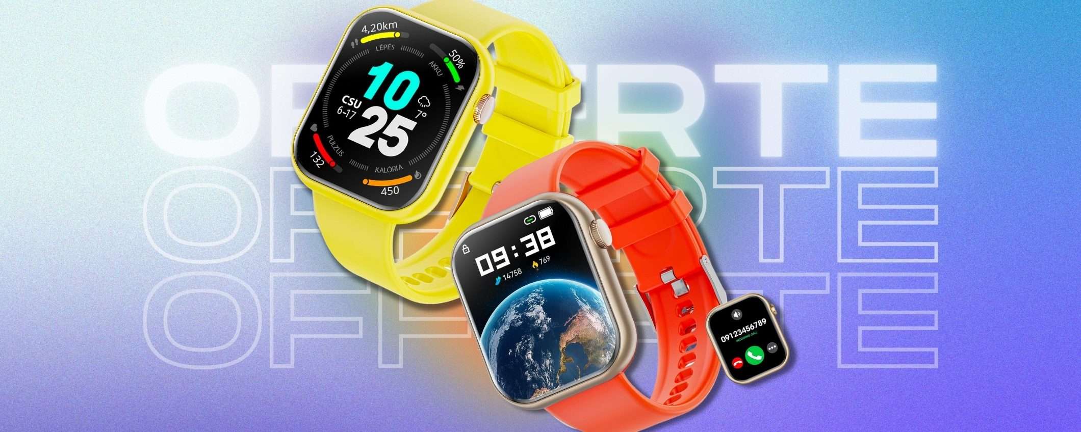 Smartwatch per chiamate Bluetooth, salute e sport: al 50% ma per poco Smartwatch per chiamate Bluetooth, salute e sport: al 50% ma per poco