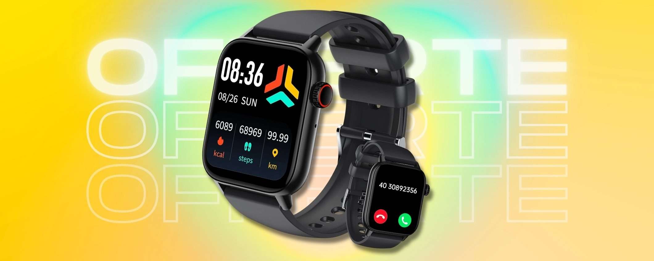 Smartwatch con chiamate INCLUSE e prestazioni TOP a soli 23€ Smartwatch con chiamate INCLUSE e prestazioni TOP a soli 23€