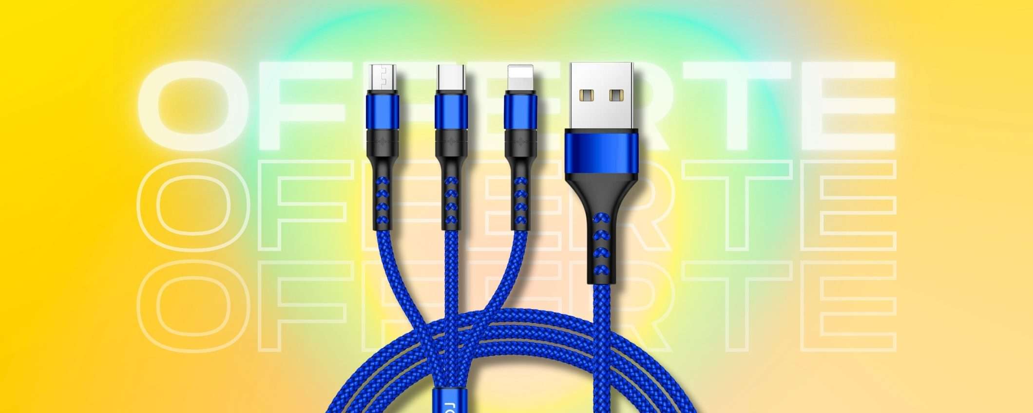 Multicavo per caricare non 1 ma 3 dispositivi AL MASSIMO, soli 5€ Multicavo per caricare non 1 ma 3 dispositivi AL MASSIMO, soli 5€