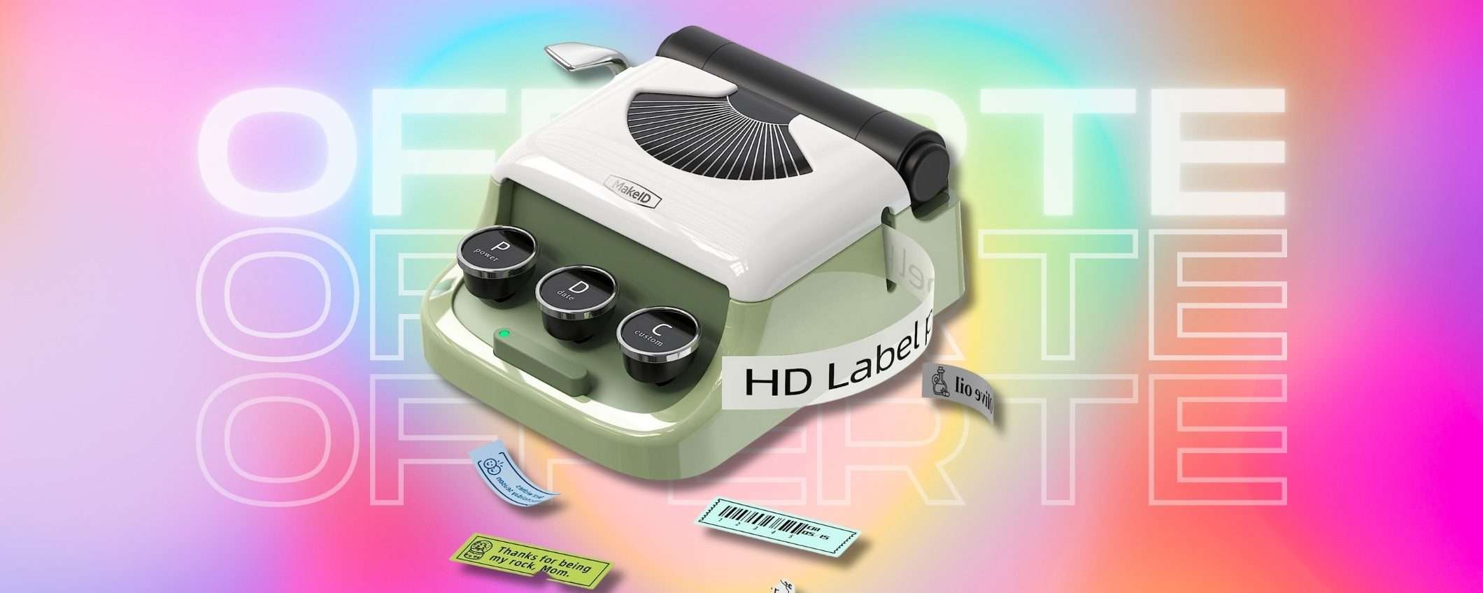 Etichettatrice Portatile per personalizzare LA QUALUNQUE, prezzo regalo Etichettatrice Portatile per personalizzare LA QUALUNQUE, prezzo regalo