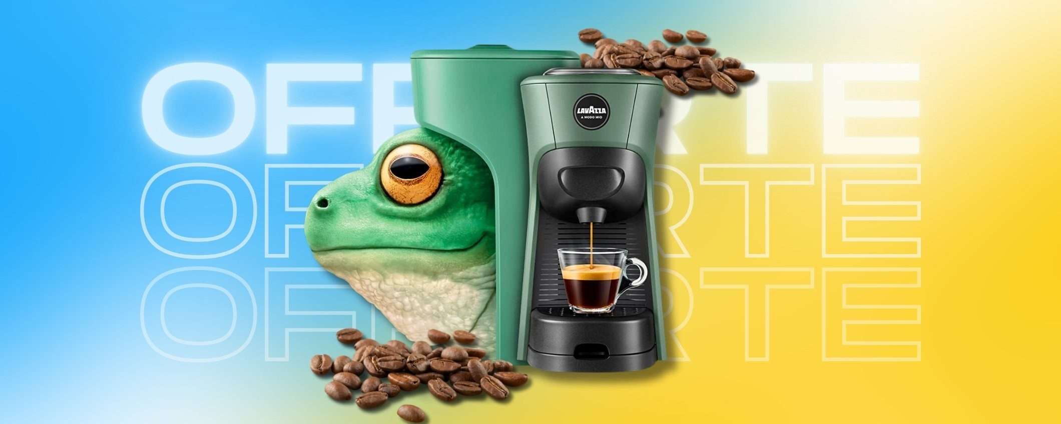 Lavazza Tiny Eco + 64 capsule per un caffè sempre più GREEN (-13%) Lavazza Tiny Eco + 64 capsule per un caffè sempre più GREEN (-13%)