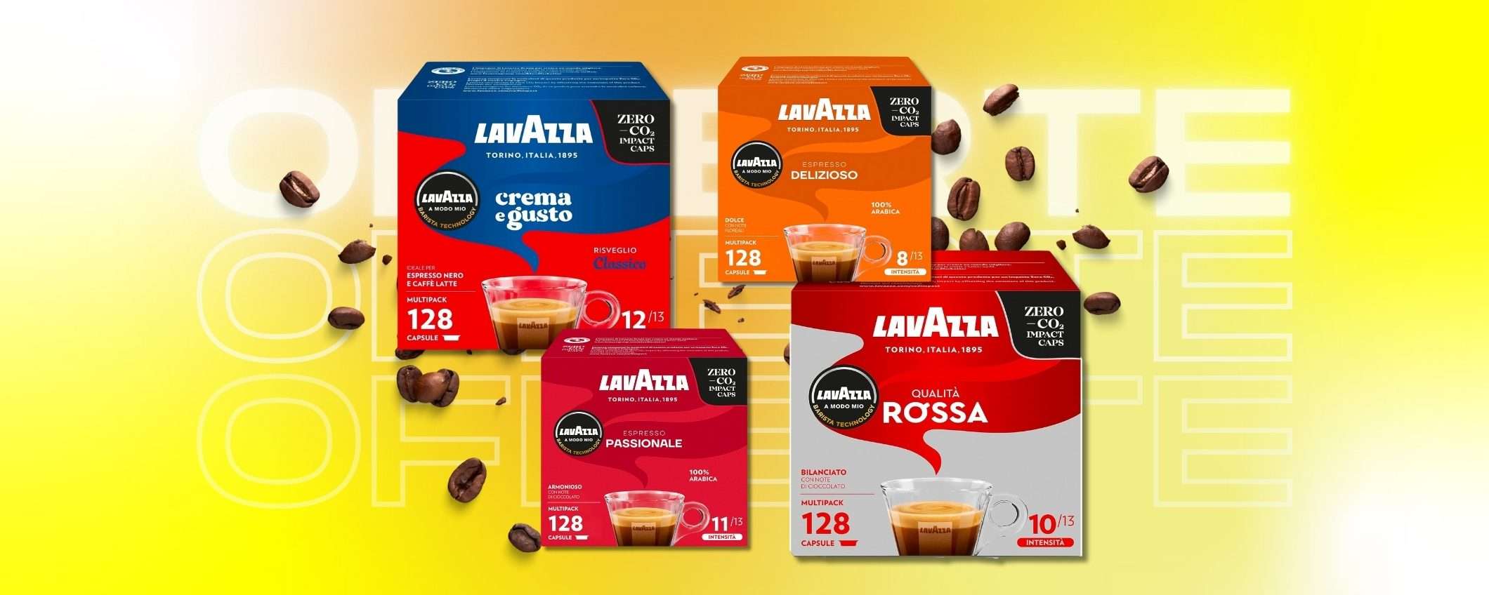 Capsule Lavazza, pacchi CONVENIENZA scontati: ce n'è per tutti i gusti