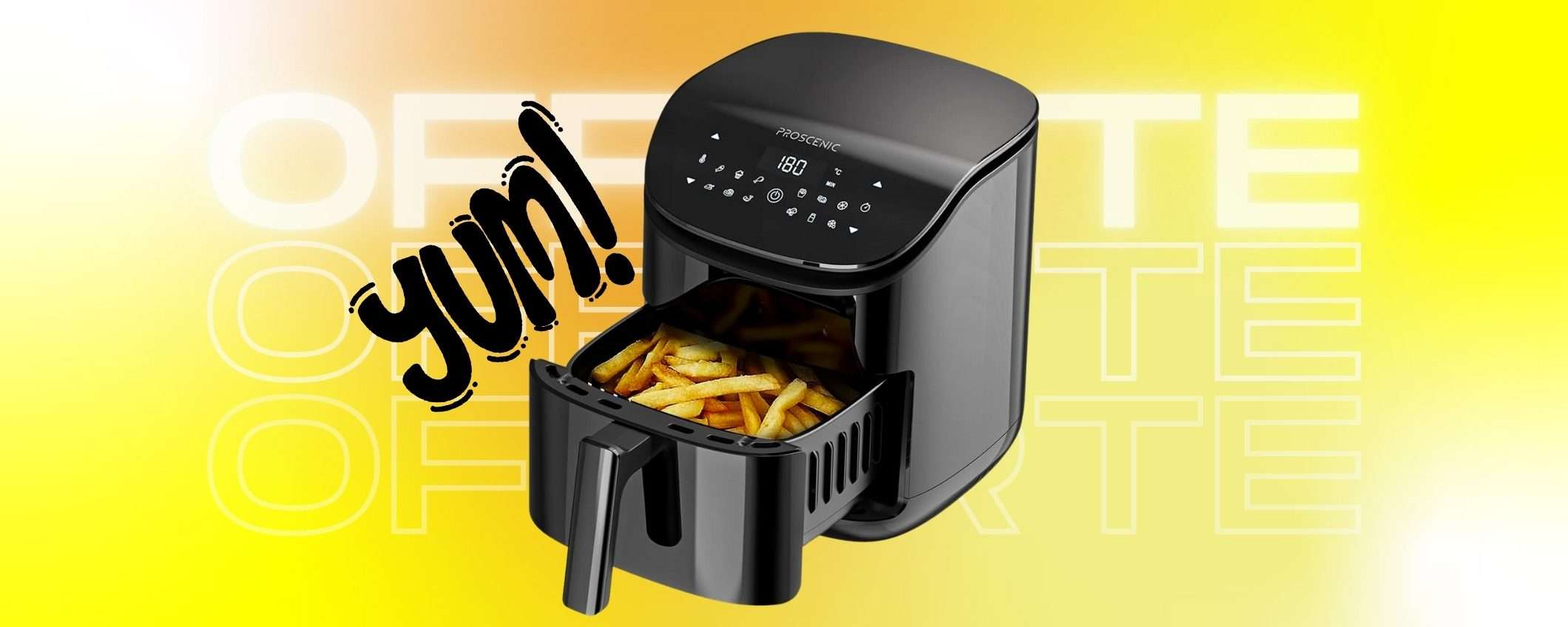Proscenic T20: friggitrice ad aria COMPATTA da 10 funzioni utili Proscenic T20: friggitrice ad aria COMPATTA da 10 funzioni utili