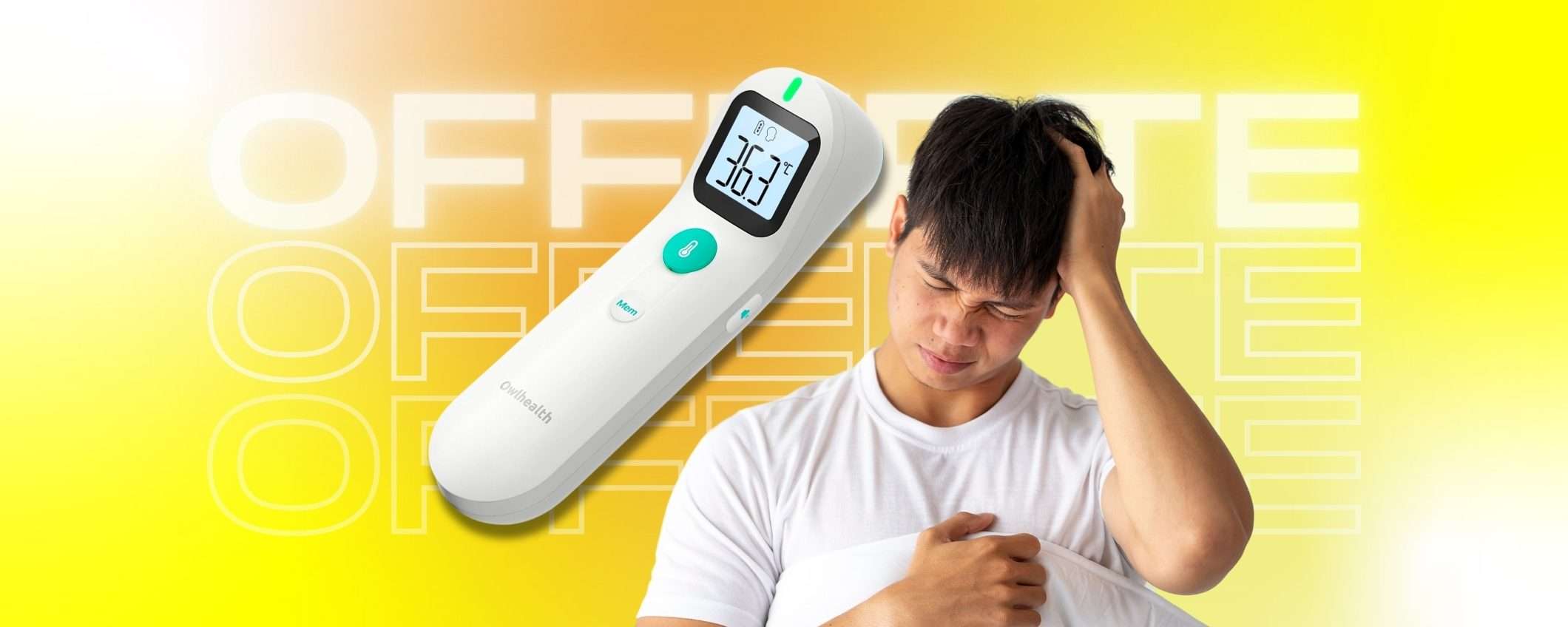 Influenza NON ti temo: termometro a infrarossi istantaneo (-13%)