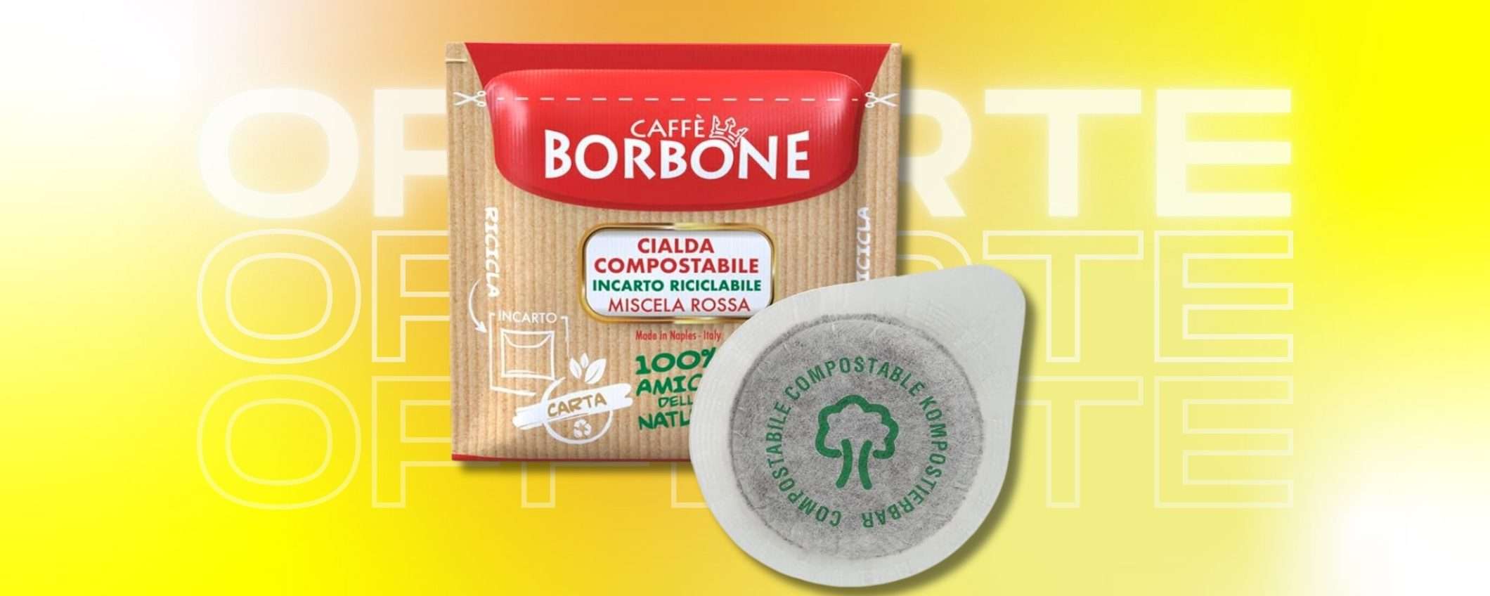 600 Cialde Caffè Borbone miscela ROSSA a prezzo pazzo: 0,10€ cad.