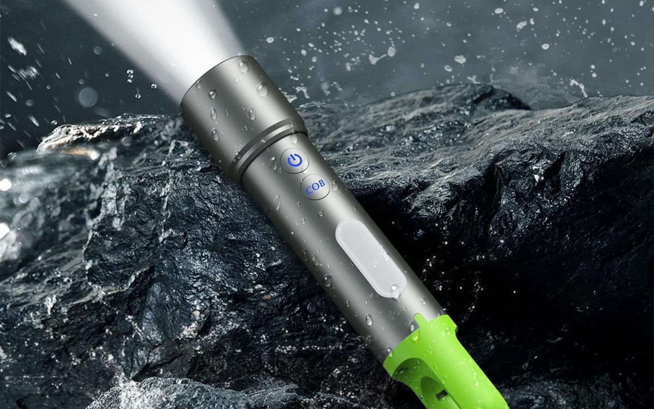 Shadowhawk Torcia LED Ricaricabile USB, 20000 Lumens Torcia LED Potente