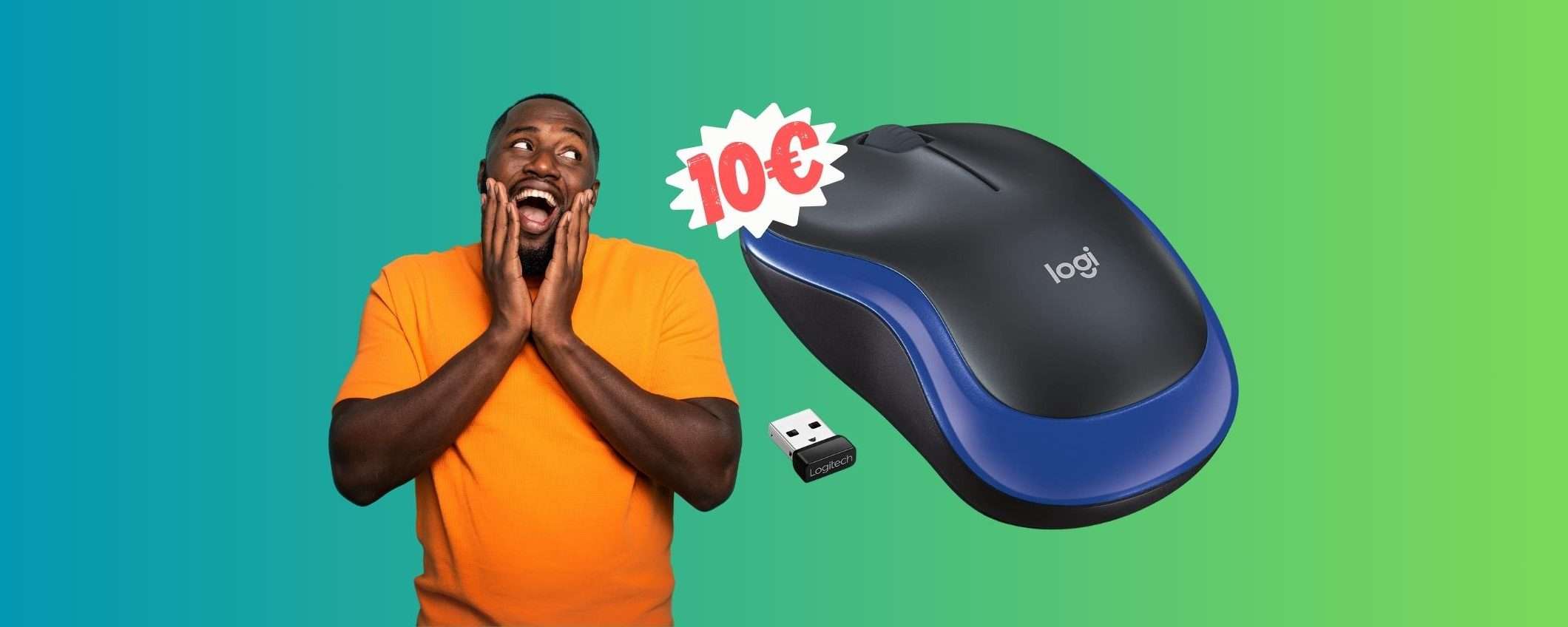 Torna in mouse wireless più ECONOMICO: Logitech M185 è tuo a 10€ Torna in mouse wireless più ECONOMICO: Logitech M185 è tuo a 10€