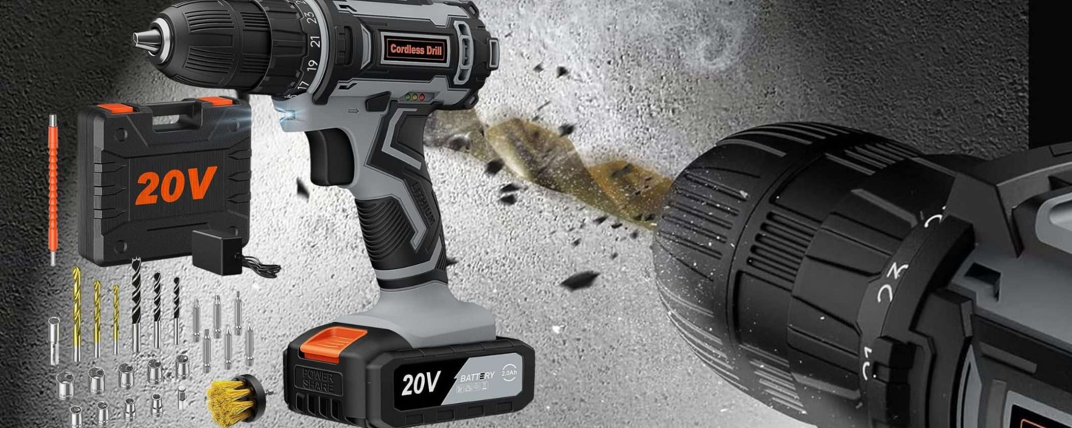 Trapano avvitatore wireless a 36€: una marea di accessori, nessun cavo (Amazon) Trapano avvitatore wireless a 36€: una marea di accessori, nessun cavo (Amazon)