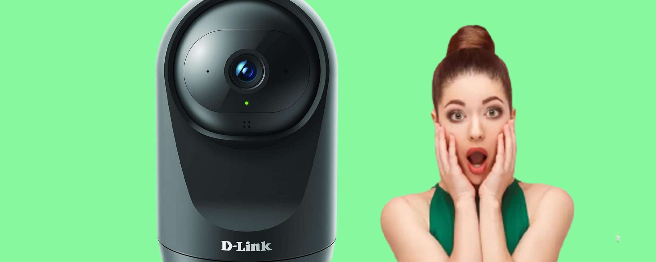 Videocamera per interni D-Link in SUPER offerta: sconto del 32% Videocamera per interni D-Link in SUPER offerta: sconto del 32%