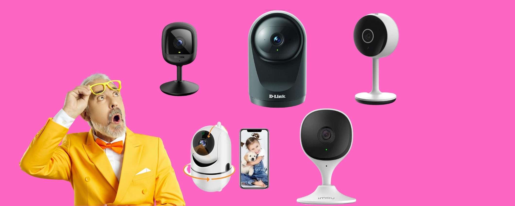 Videocamere di sorveglianza WiFi: 5 modelli REGALATI su Amazon OGGI