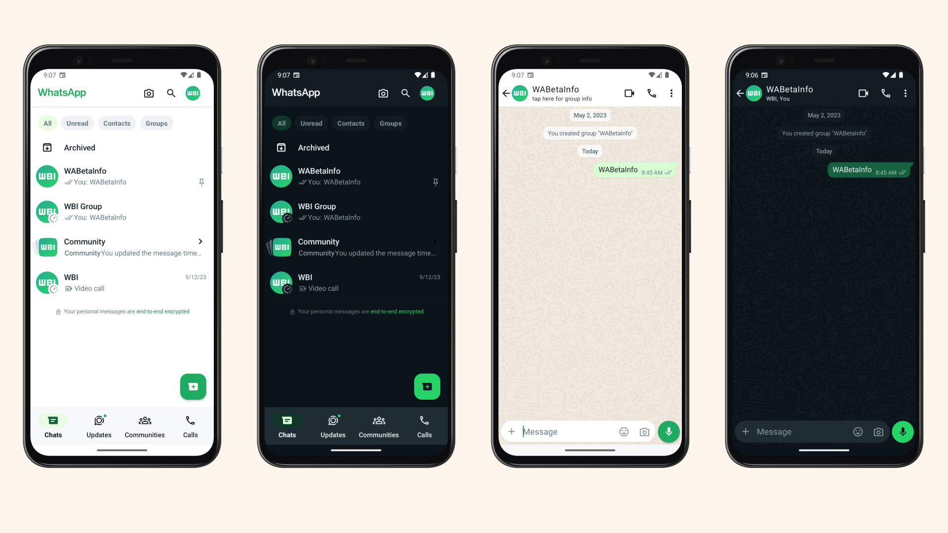 whatsapp nuove icone colori