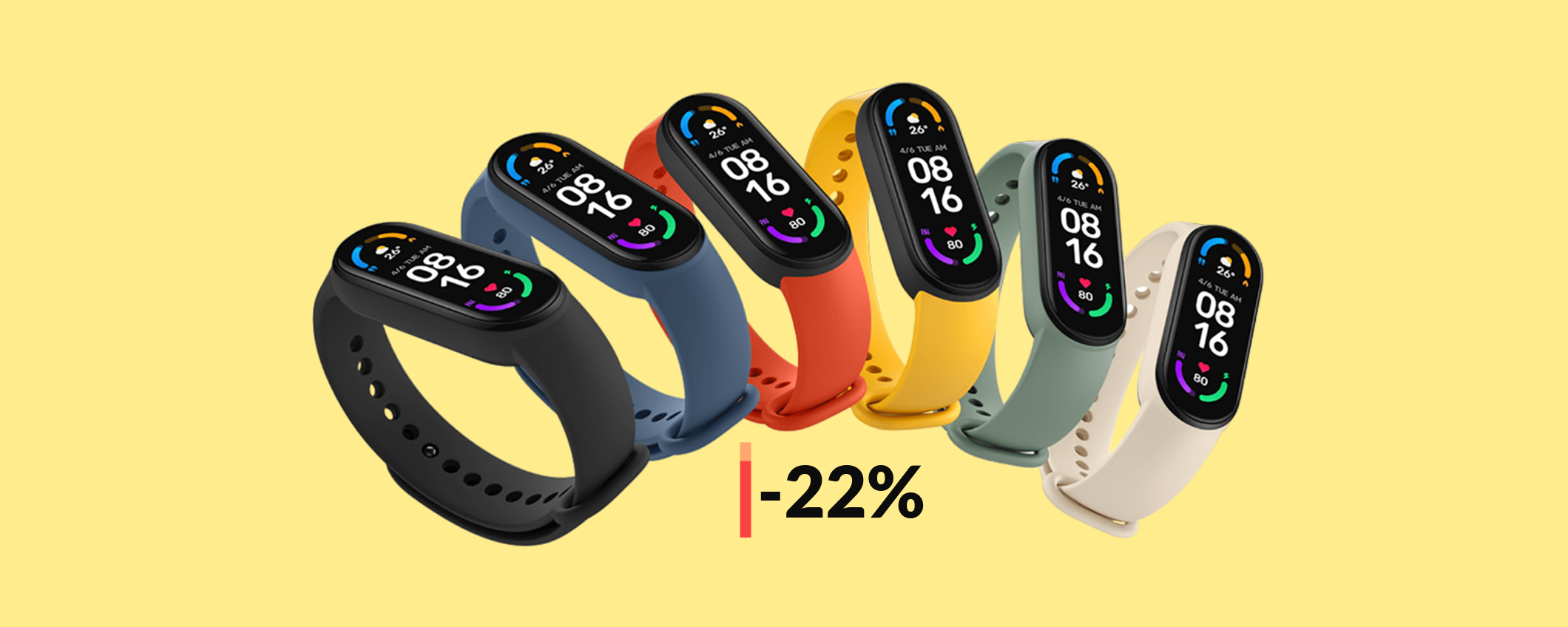 Xiaomi Smart Band 6 con Alexa: oggi può essere tua a soli 34€ Xiaomi Smart Band 6 con Alexa: oggi può essere tua a soli 34€