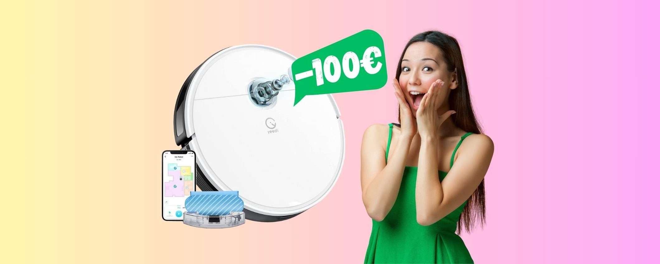 Yeedi vac Max: il robot aspira e lava pavimenti in SCONTO di 100€ Yeedi vac Max: il robot aspira e lava pavimenti in SCONTO di 100€
