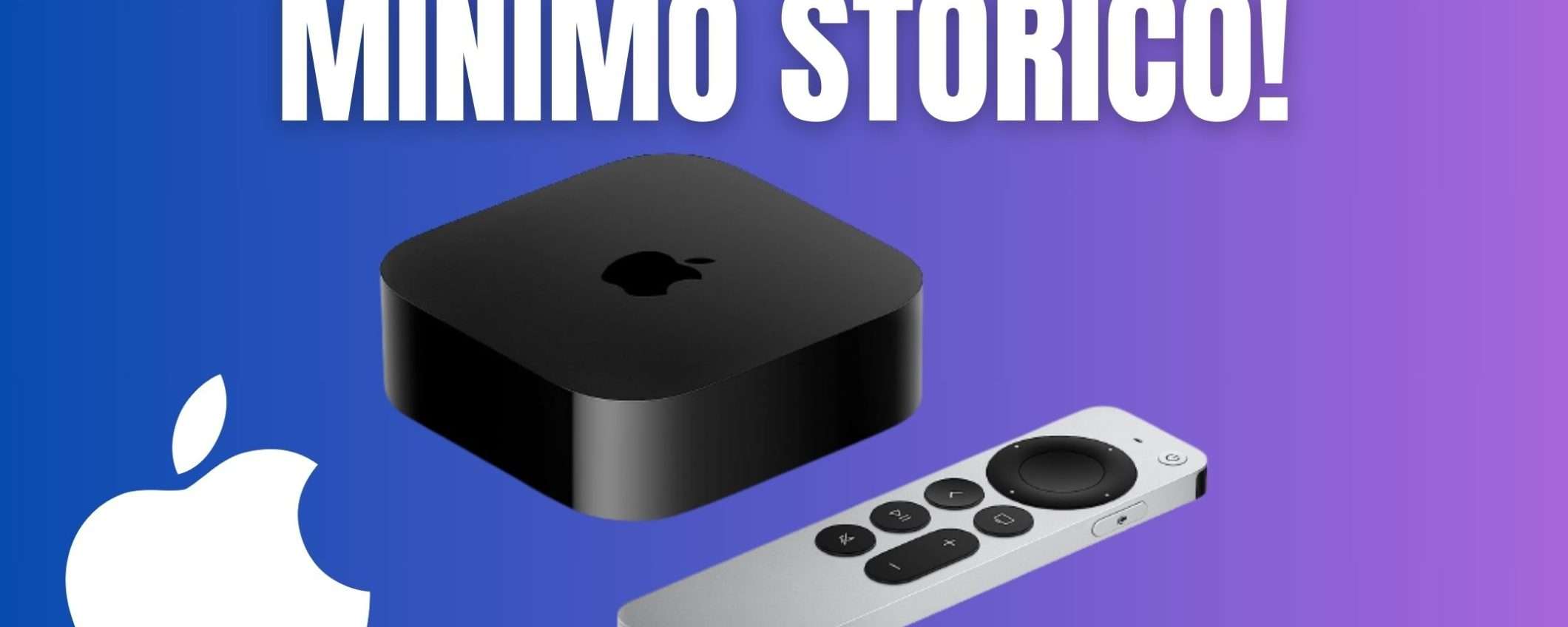 Grazie a questo sconto, Apple TV (3ª generazione) raggiunge il Minimo Storico! Grazie a questo sconto, Apple TV (3ª generazione) raggiunge il Minimo Storico!