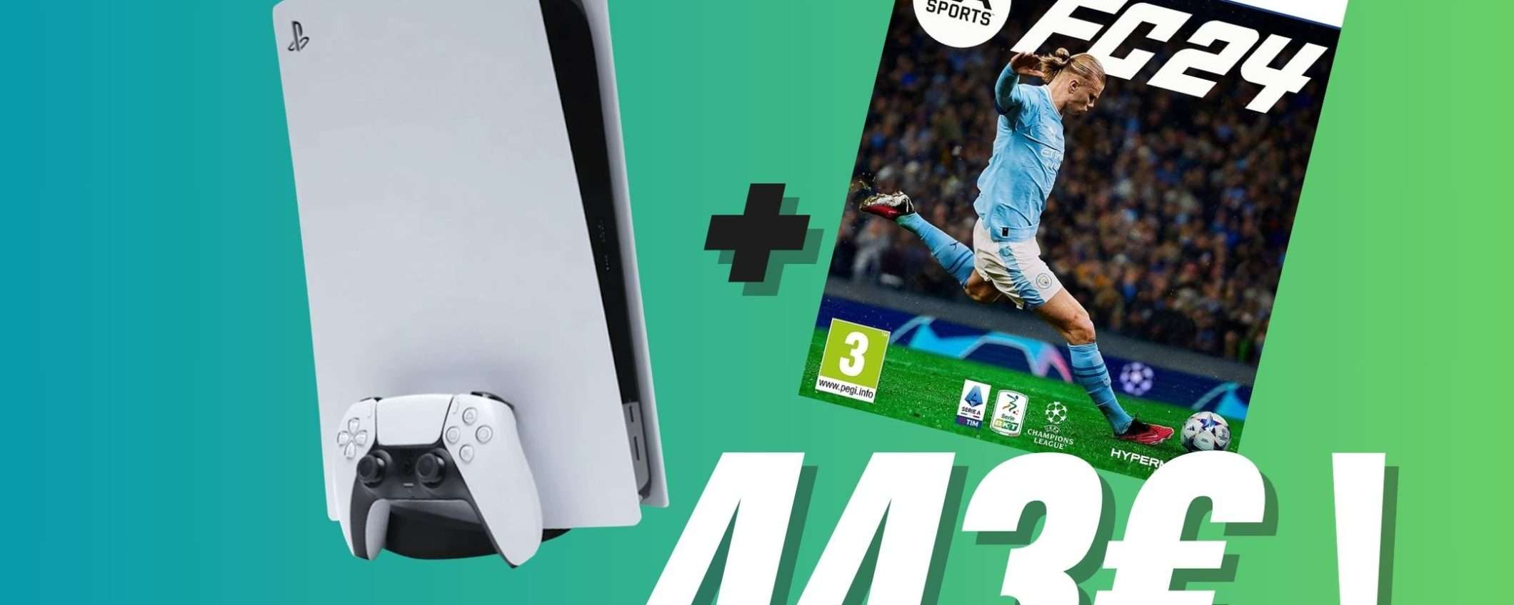 PlayStation 5 e FC 24 (FIFA 24): un bundle da sogno a un prezzo mai visto prima PlayStation 5 e FC 24 (FIFA 24): un bundle da sogno a un prezzo mai visto prima