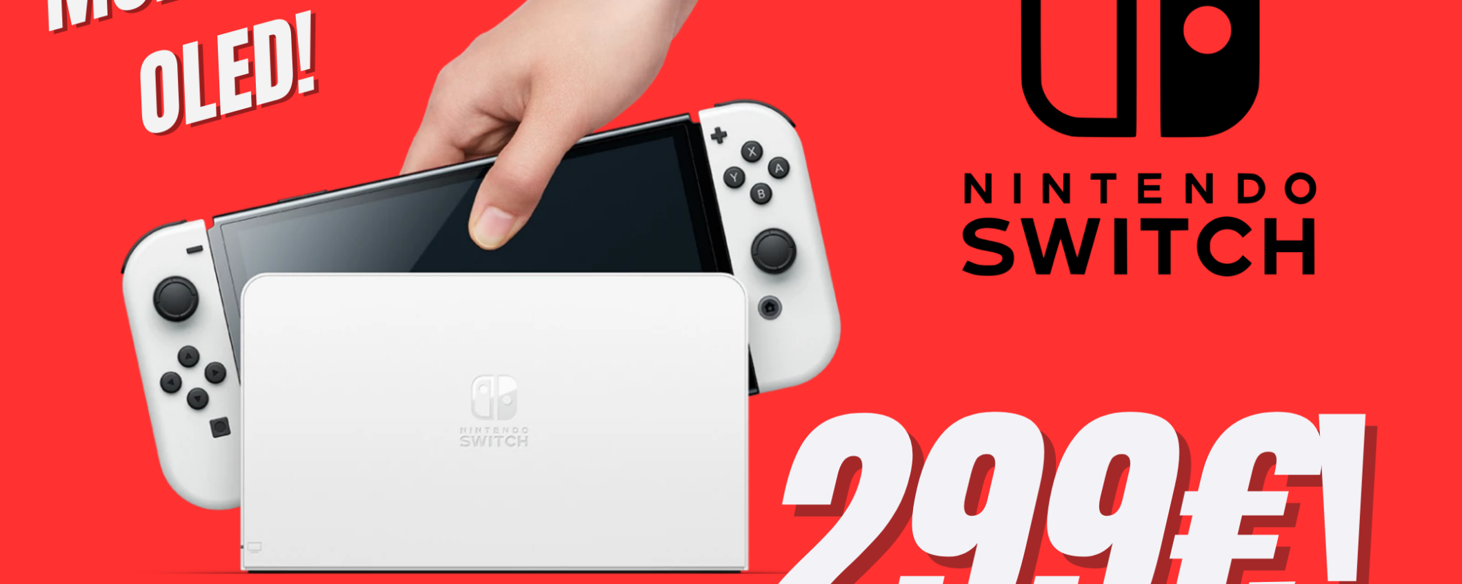 Nintendo Switch OLED a un prezzo da capogiro su Amazon! Nintendo Switch OLED a un prezzo da capogiro su Amazon!