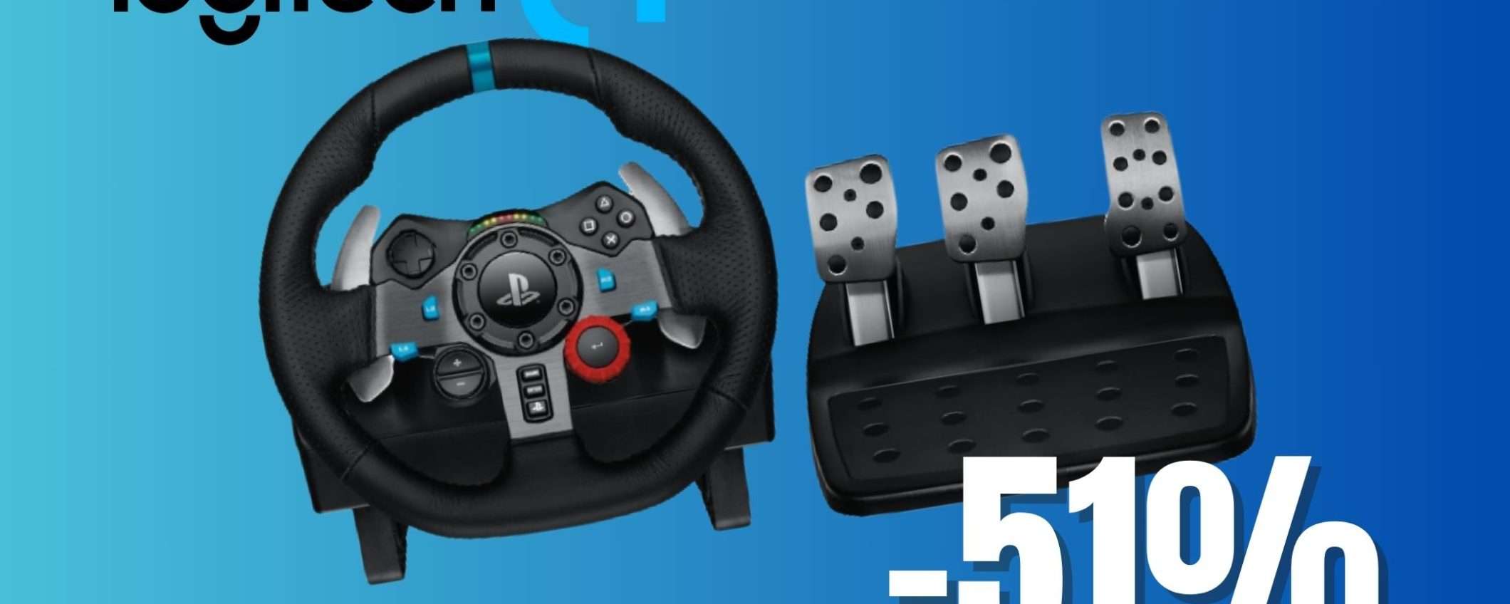 Il volante Logitech G29 Driving Force crolla di prezzo grazie a questo SCONTO del 51%! Il volante Logitech G29 Driving Force crolla di prezzo grazie a questo SCONTO del 51%!
