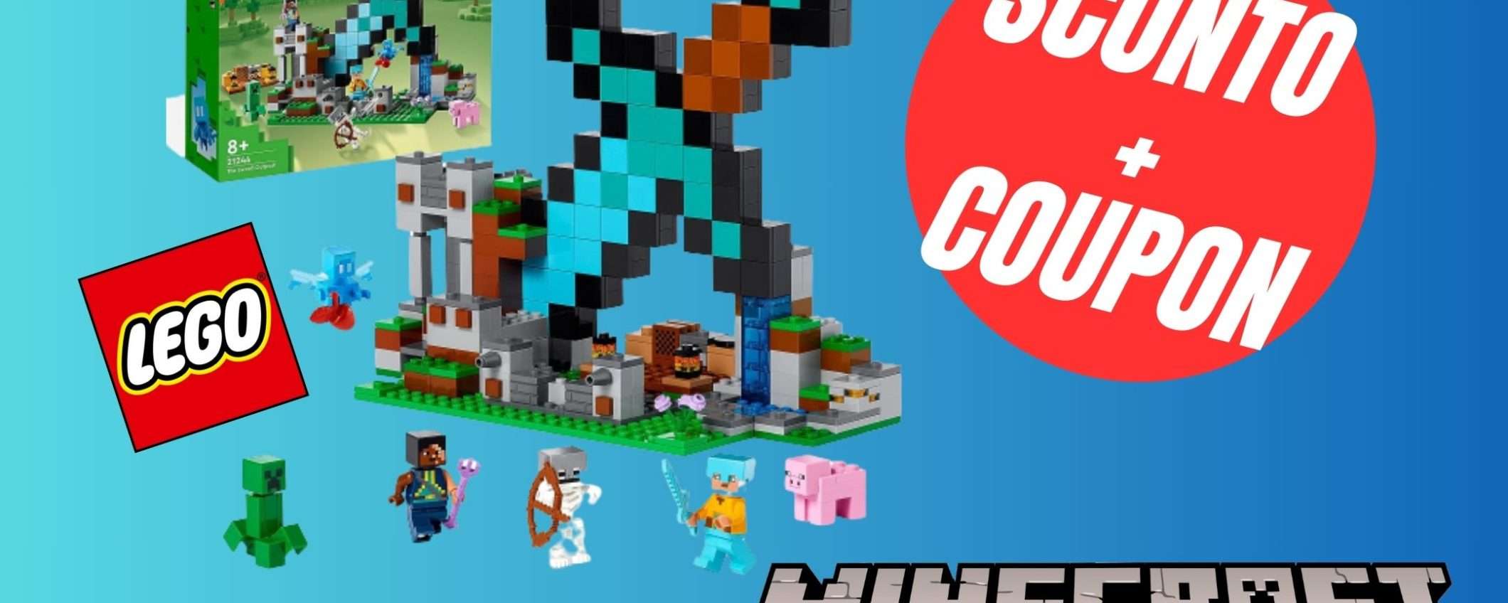 Il set LEGO di Minecraft in SCONTO grazie al COUPON ESCLUSIVO! (-15%) Il set LEGO di Minecraft in SCONTO grazie al COUPON ESCLUSIVO! (-15%)