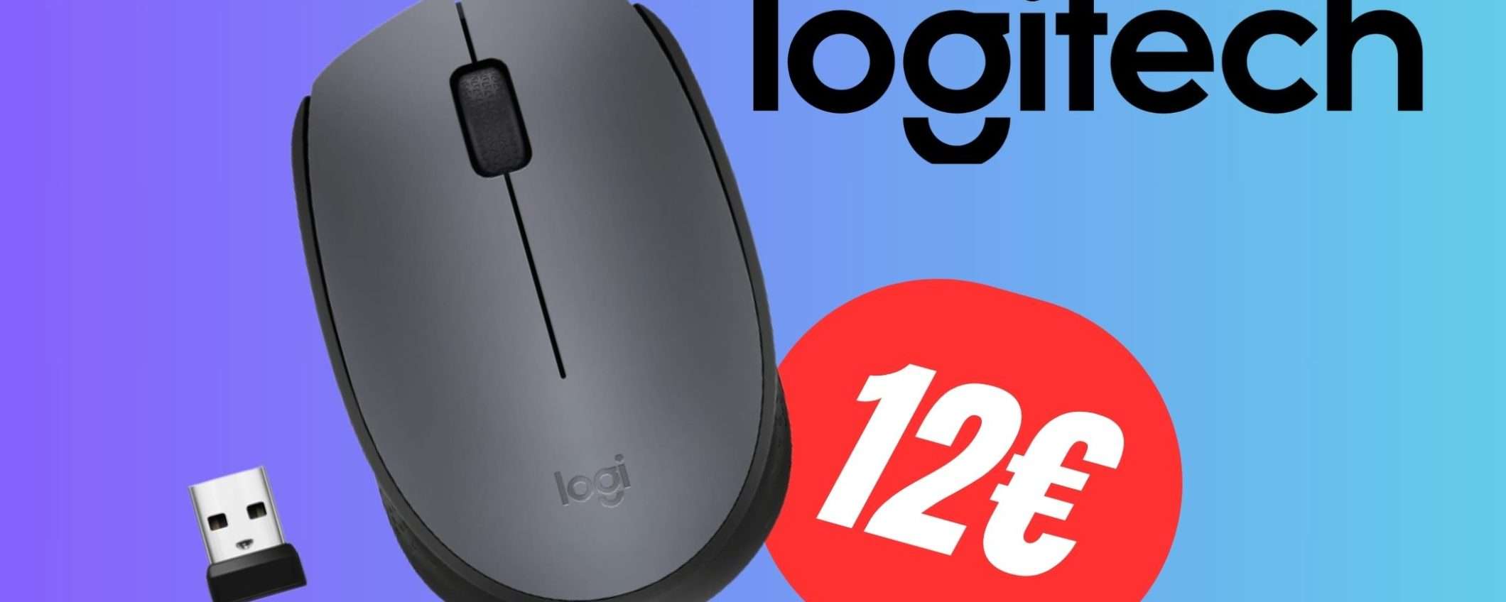 Il Mouse Senza Fili di Logitech CROLLA a soli 12,90€! Il Mouse Senza Fili di Logitech CROLLA a soli 12,90€!