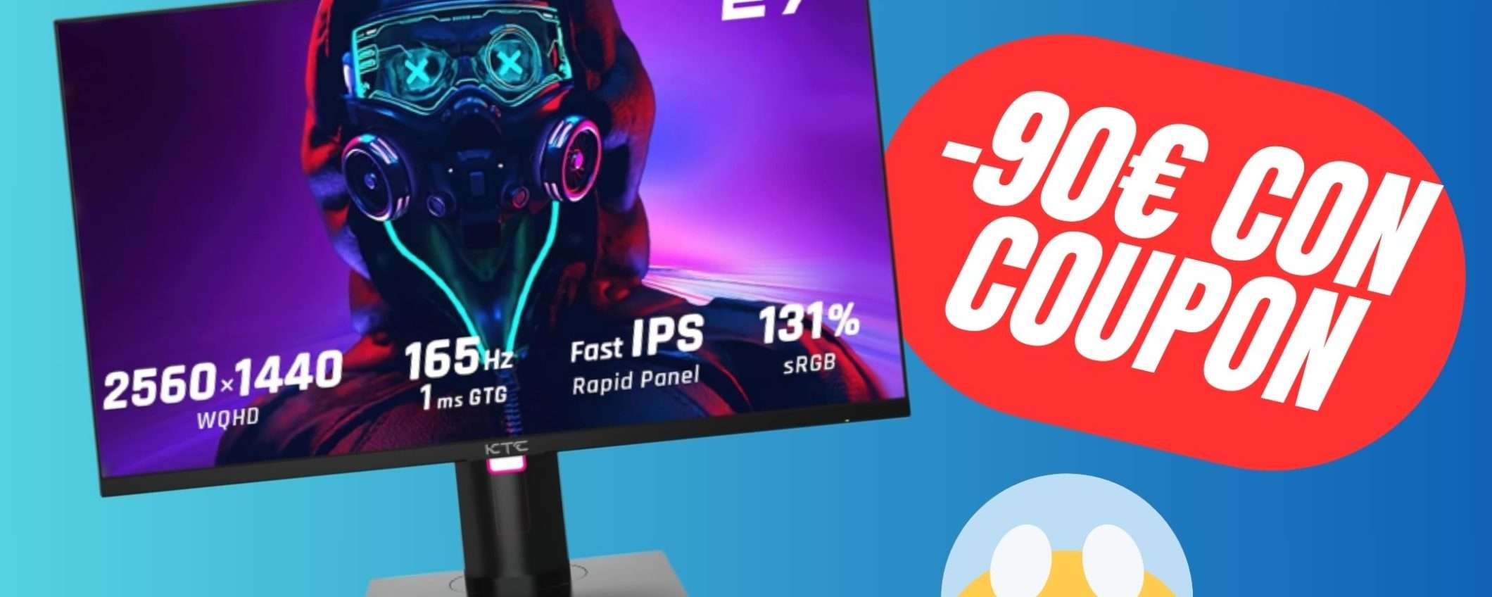 COUPON da 90€ per questo Monitor da Gaming (2K e 165Hz)! COUPON da 90€ per questo Monitor da Gaming (2K e 165Hz)!